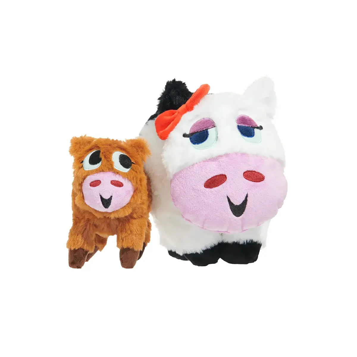 BARK Plush Rope Dog Toy - Bertha the Cow