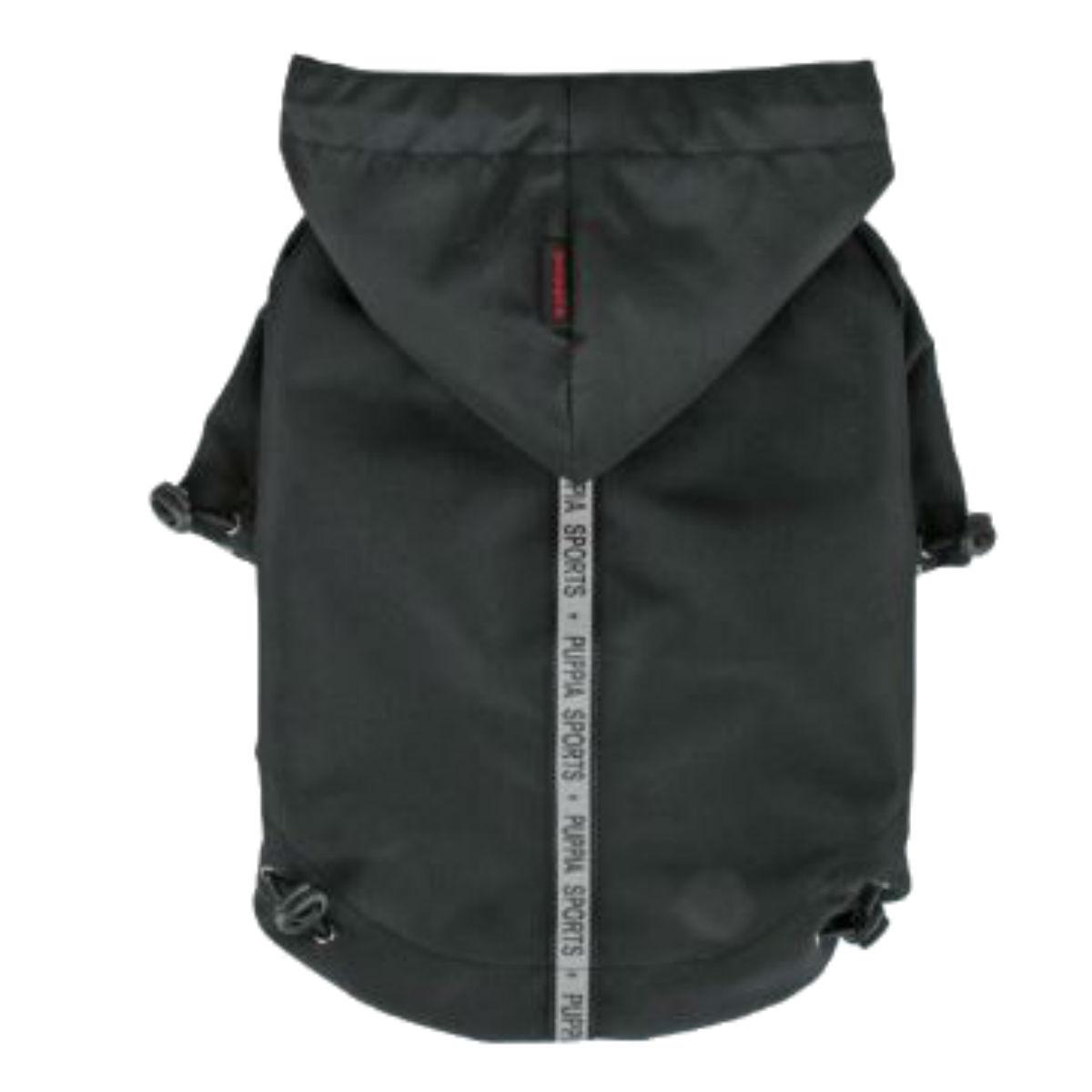 Base Jumper Windbreaker Dog Coat by Puppia - Black
