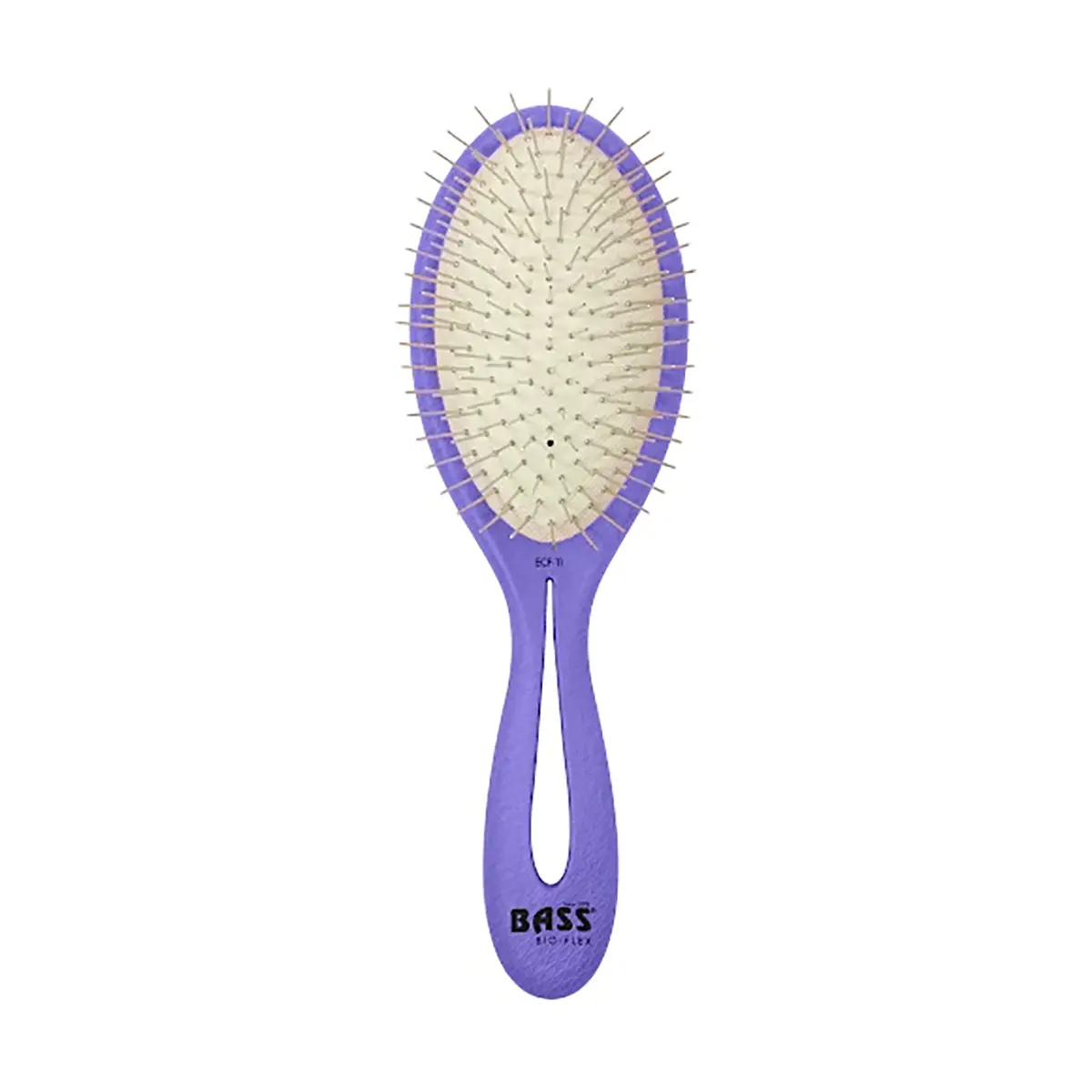 BASS Brushes Bio-Flex Pet Detangler Hair Brush - Purple