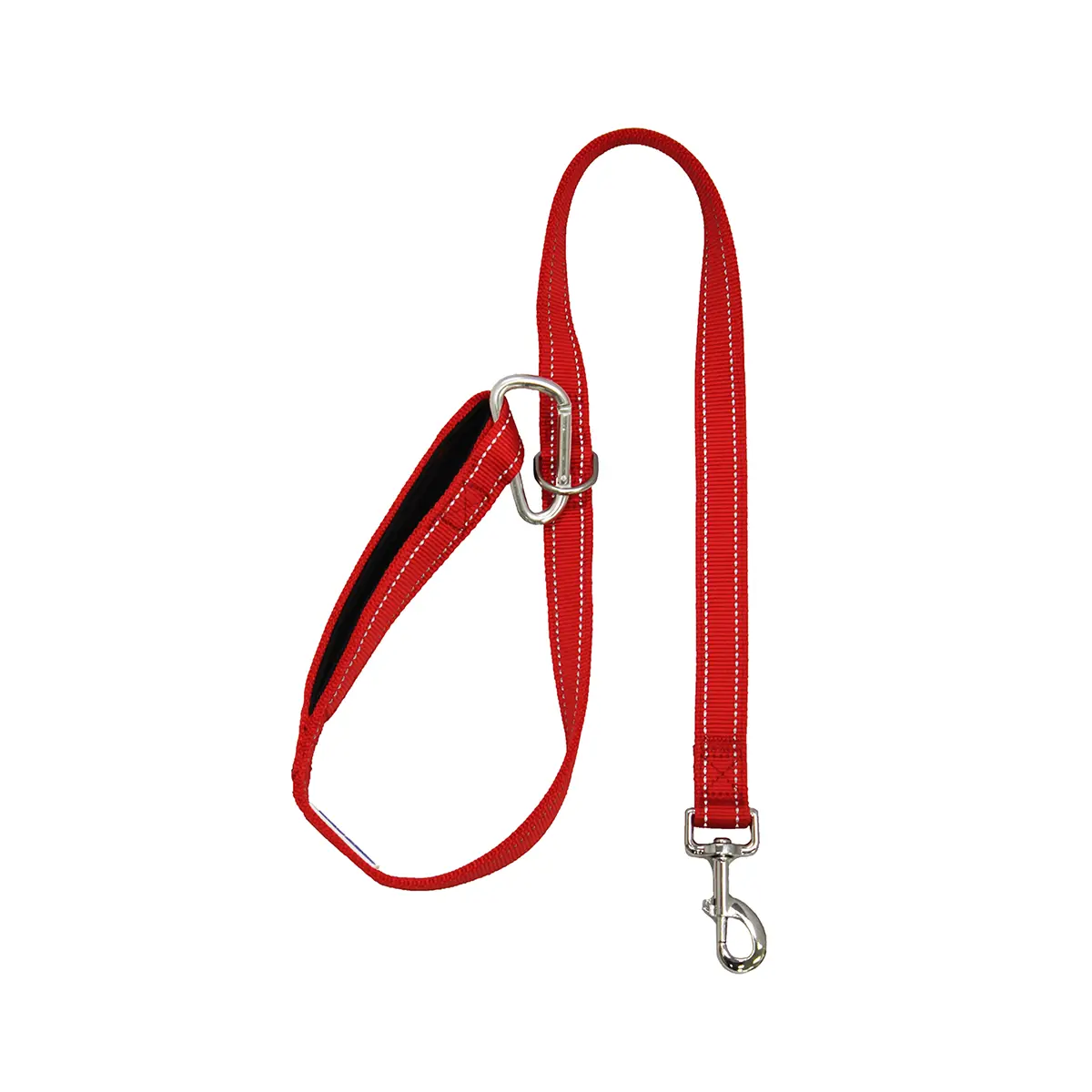 BayDog Hudson Bay Nylon Dog Leash - Clifford Red