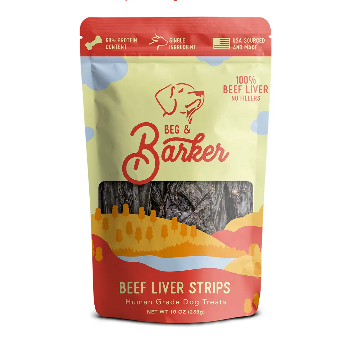 Beg & Barker Beef Liver Strips Dog Treats