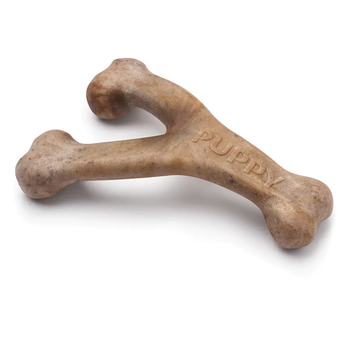 Benebone Puppy Wishbone Durable Dog Chew - Bacon