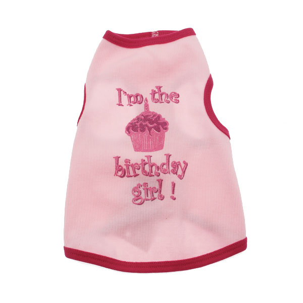 I See Spot Birthday Girl Dog Tank Top - Pink