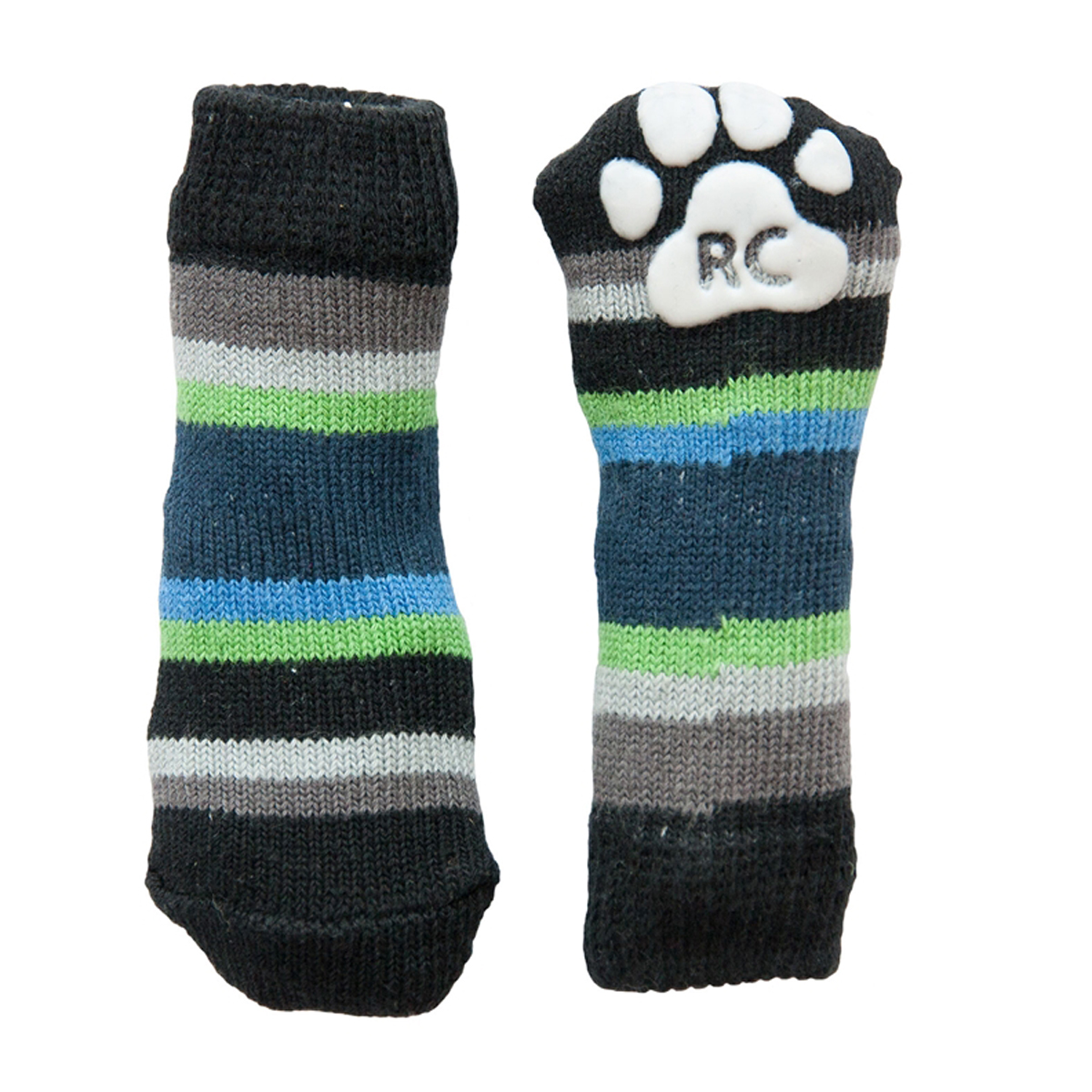 Blue Stripes PAWks Dog Socks | BaxterBoo