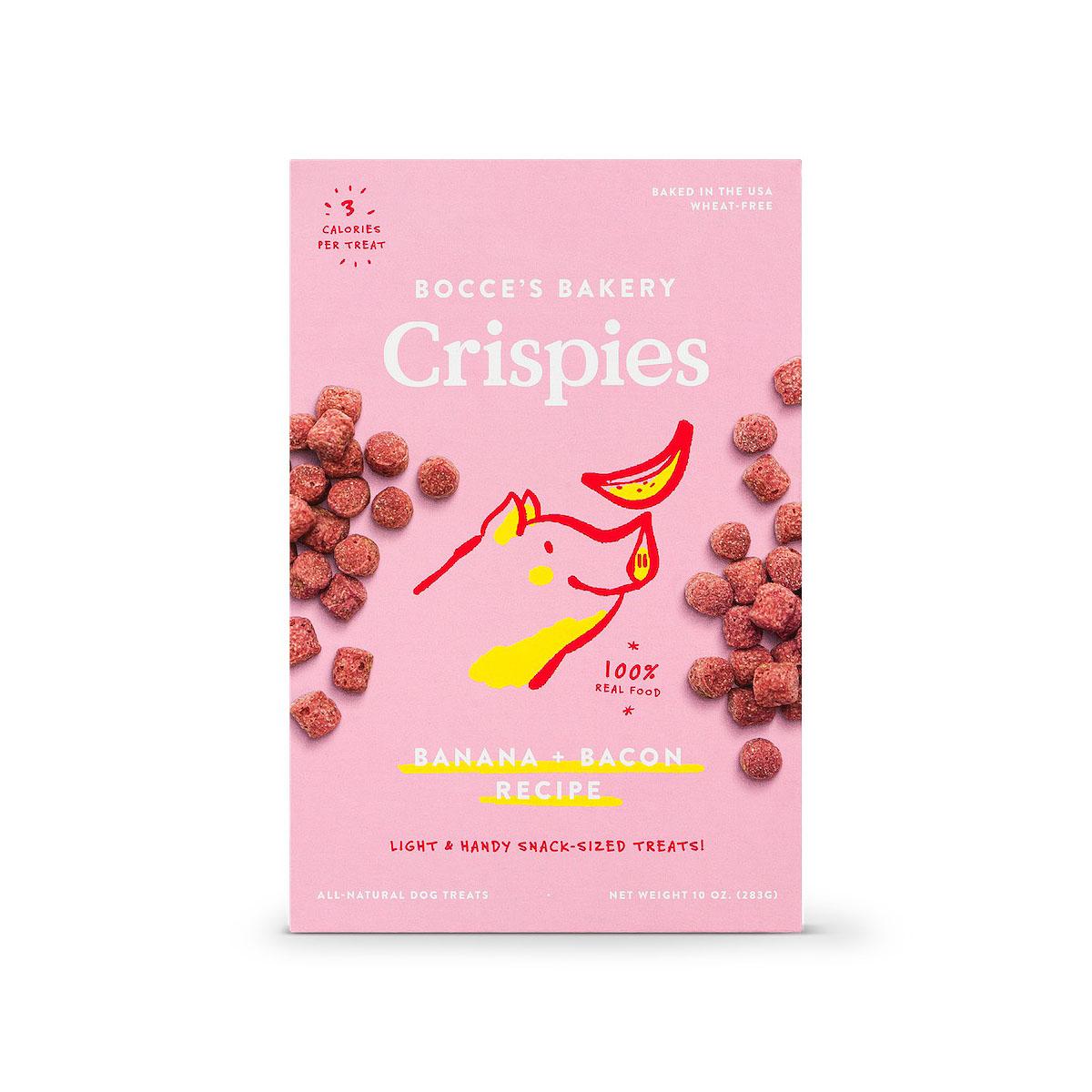 Bocce's Bakery Crispies Dog Treat - Banana + Bacon