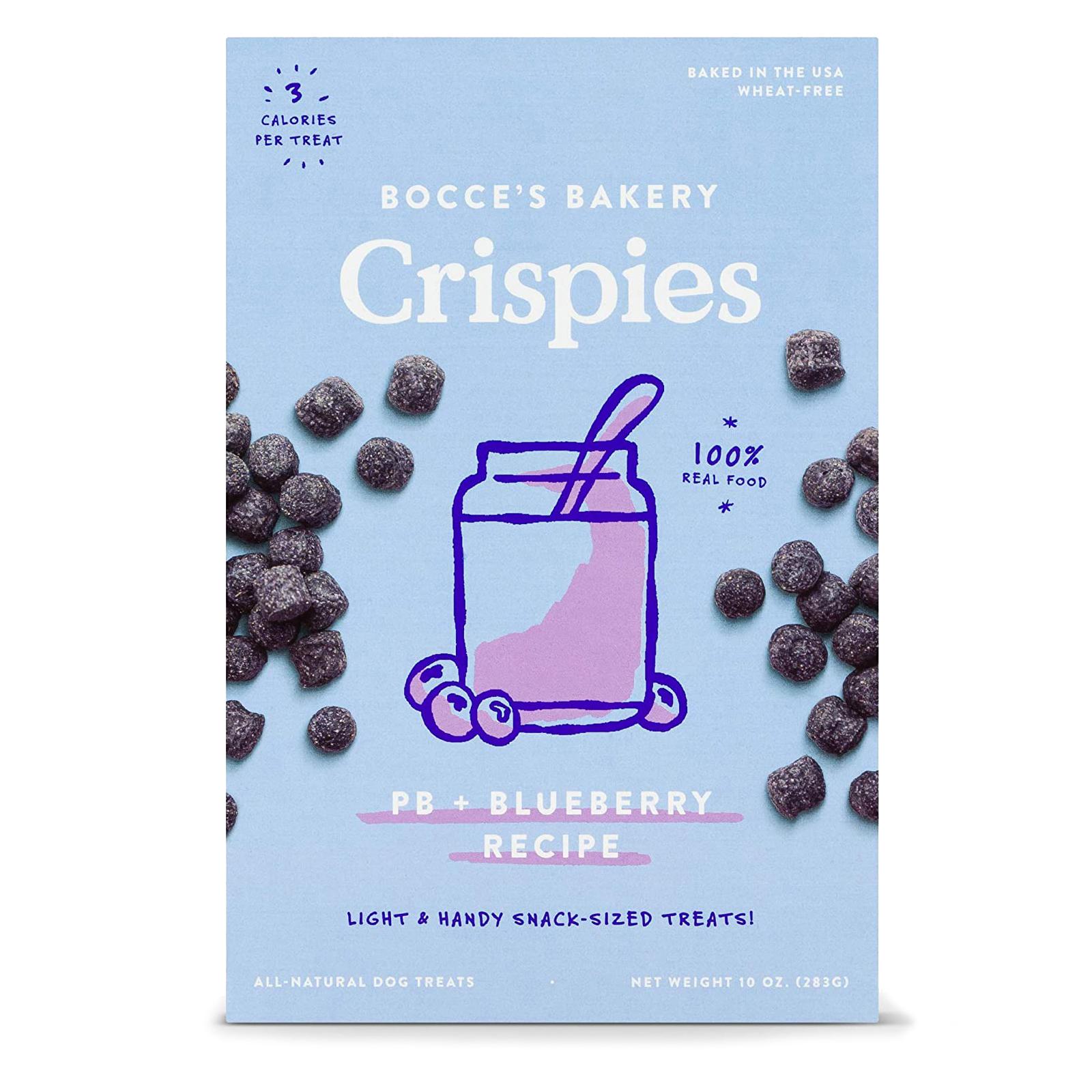 Bocce's Bakery Crispies Dog Treat - PB + Blueberry