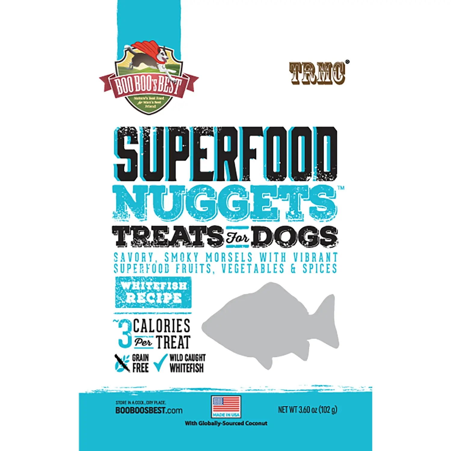 Boo Boo's Best SuperFood Nuggets Dog Treats - Whitefish
