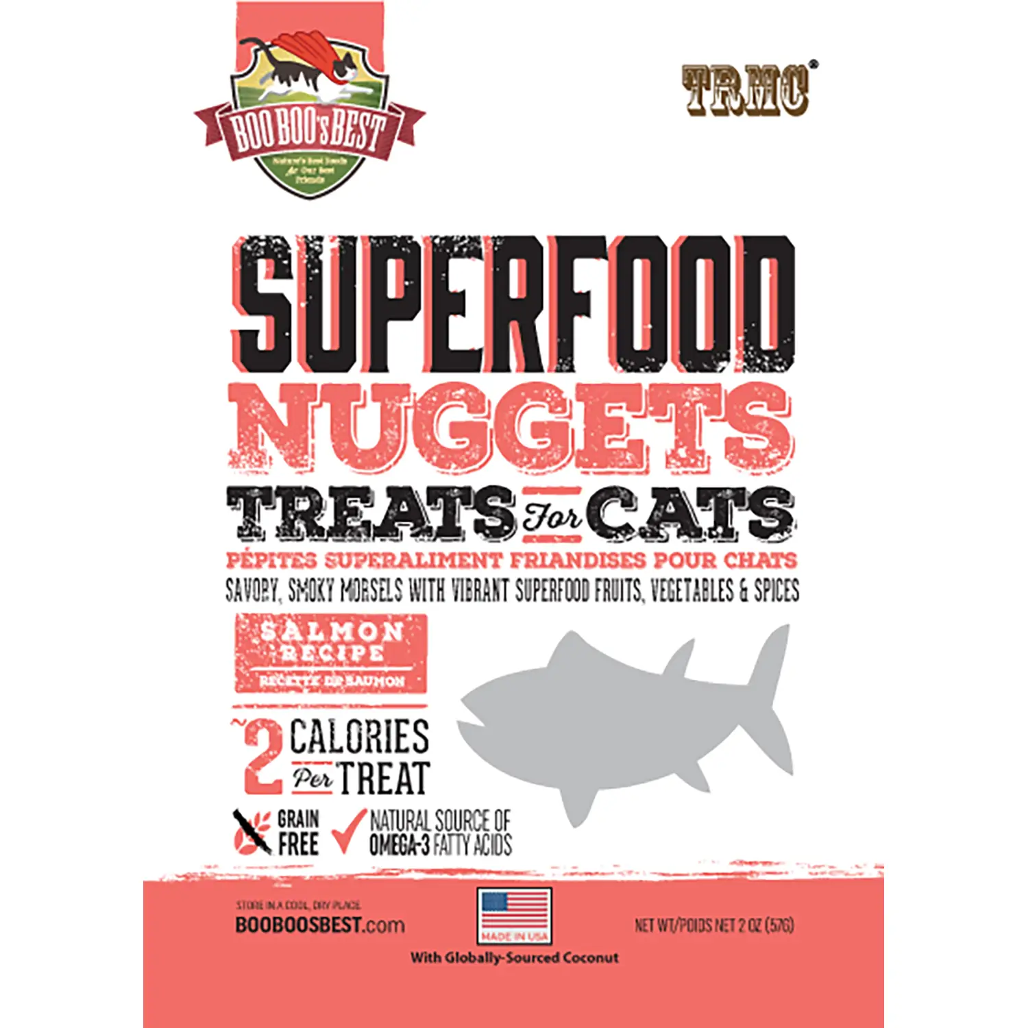 Boo Boo's SuperFood Nuggets Cat Treats - Salmon
