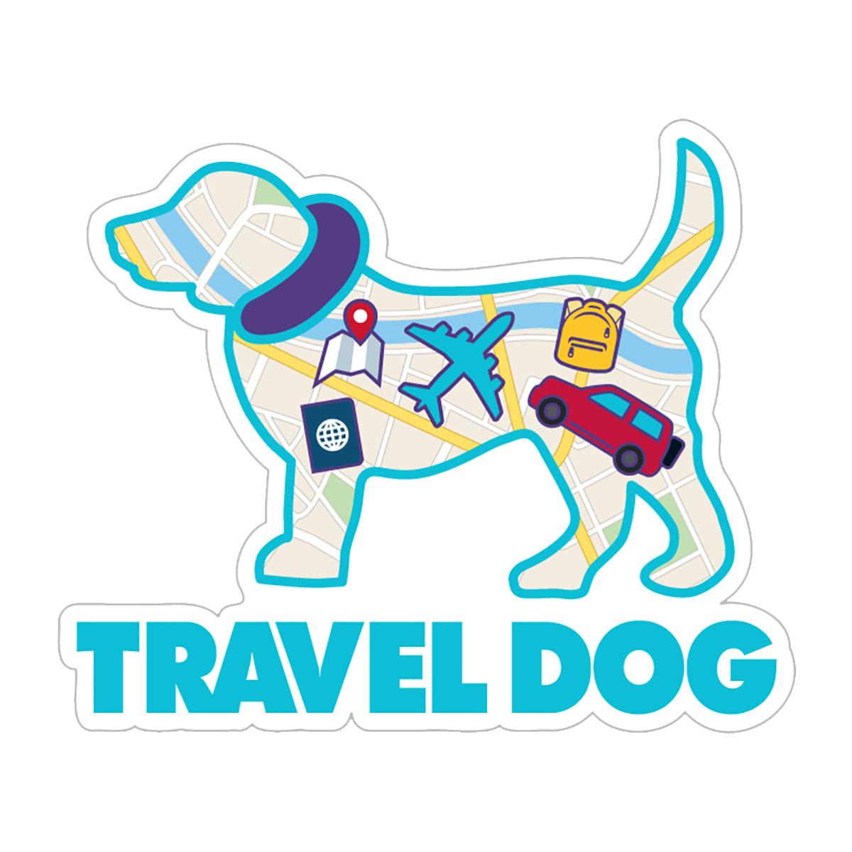Dog Speak Travel Dog Sticker