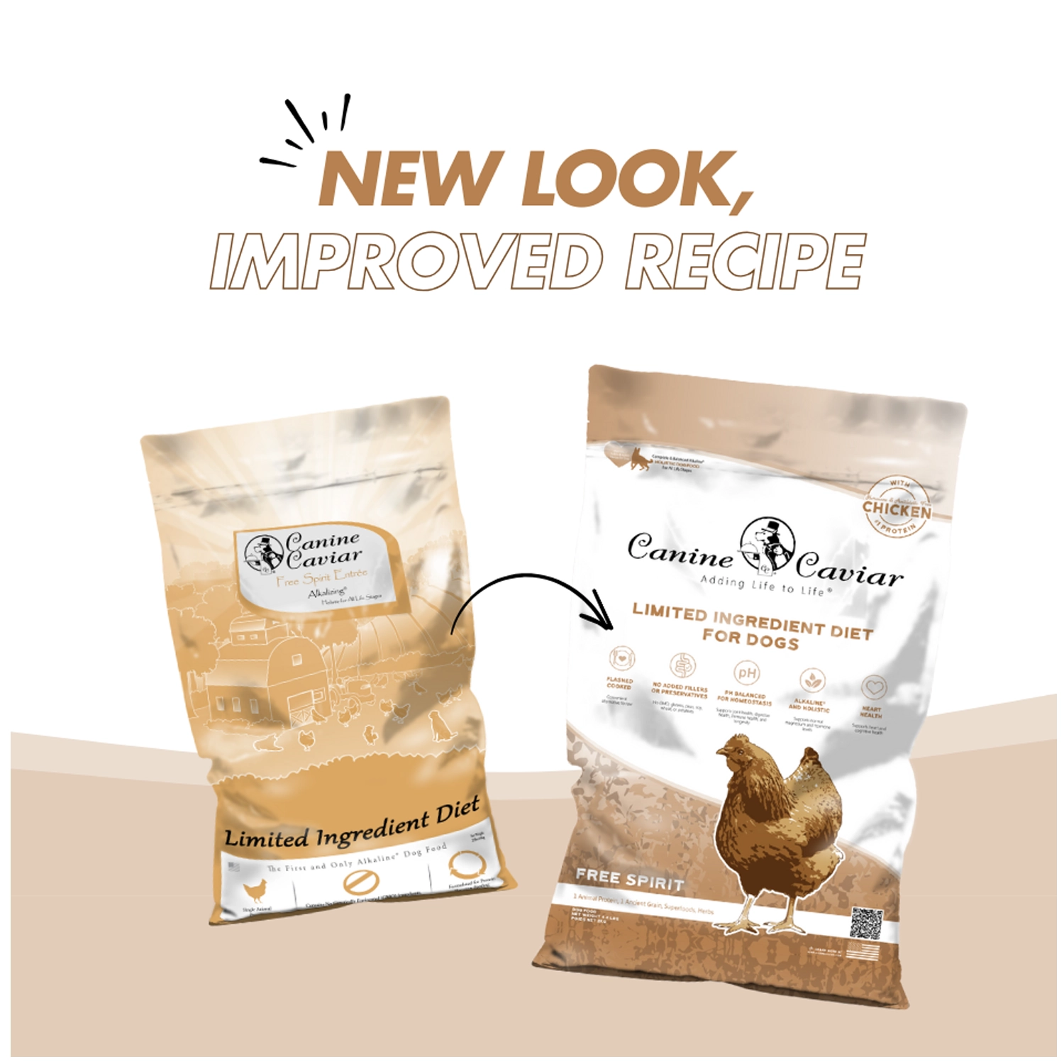 Canine Caviar Limited-Ingredient Alkaline Holistic Dry Dog Food - Free Spirit with Chicken & Pearl Millet