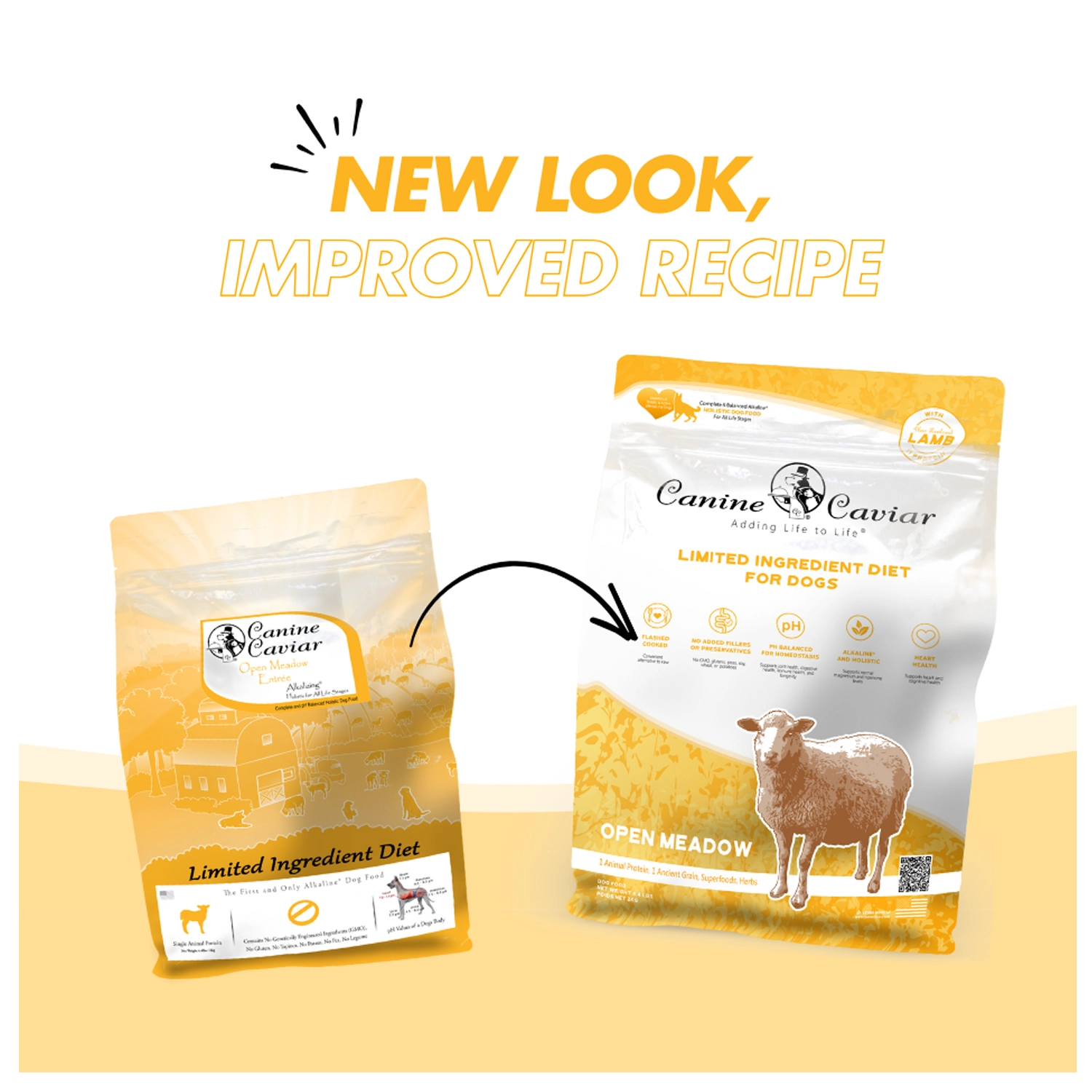 Canine Caviar Limited-Ingredient Alkaline Holistic Dry Dog Food - Open Meadow with Lamb & Pearl Millet
