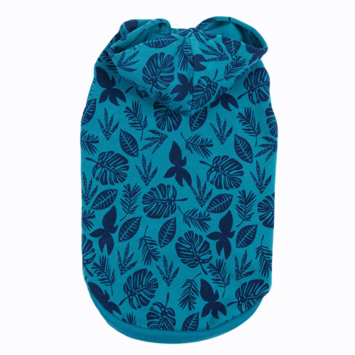 Casual Canine Hawaiian Breeze Dog Hoodie - Blue