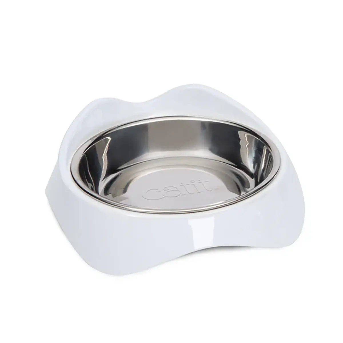 Catit Pixi Cat Food Dish - White