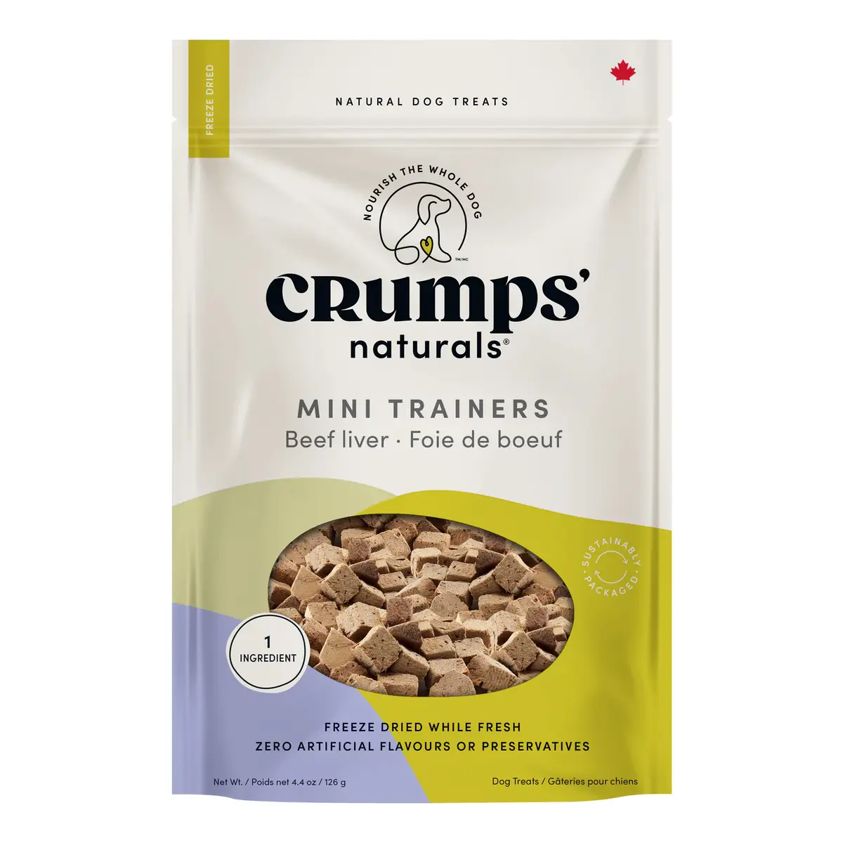 Crumps' Naturals Mini Trainers Freeze Dried Beef Liver Dog Treat