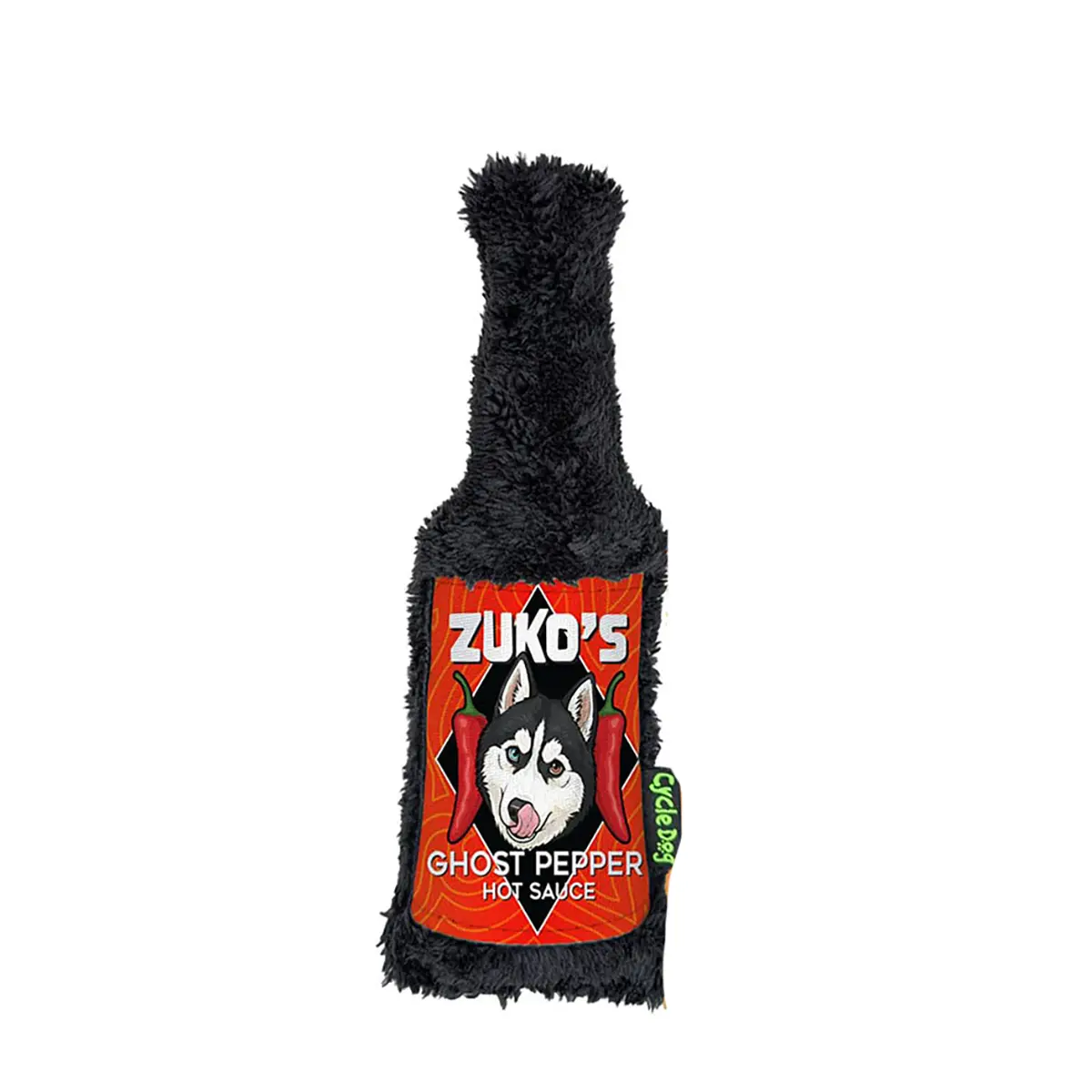 Cycle Dog Duraplush Dog Toy - Hot Sauce 