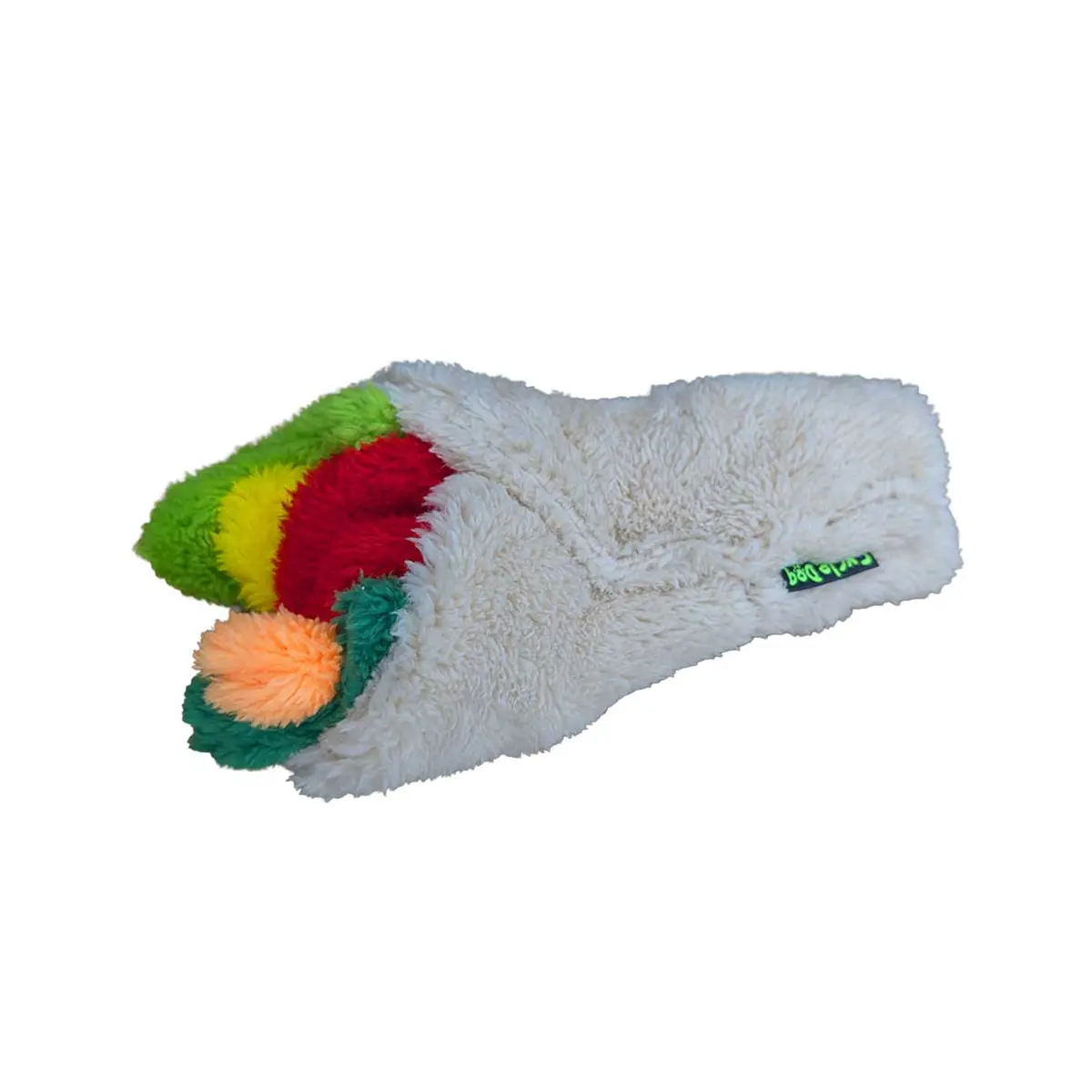 Cycle Dog Duraplush Dog Toy - Veggie Wrap 