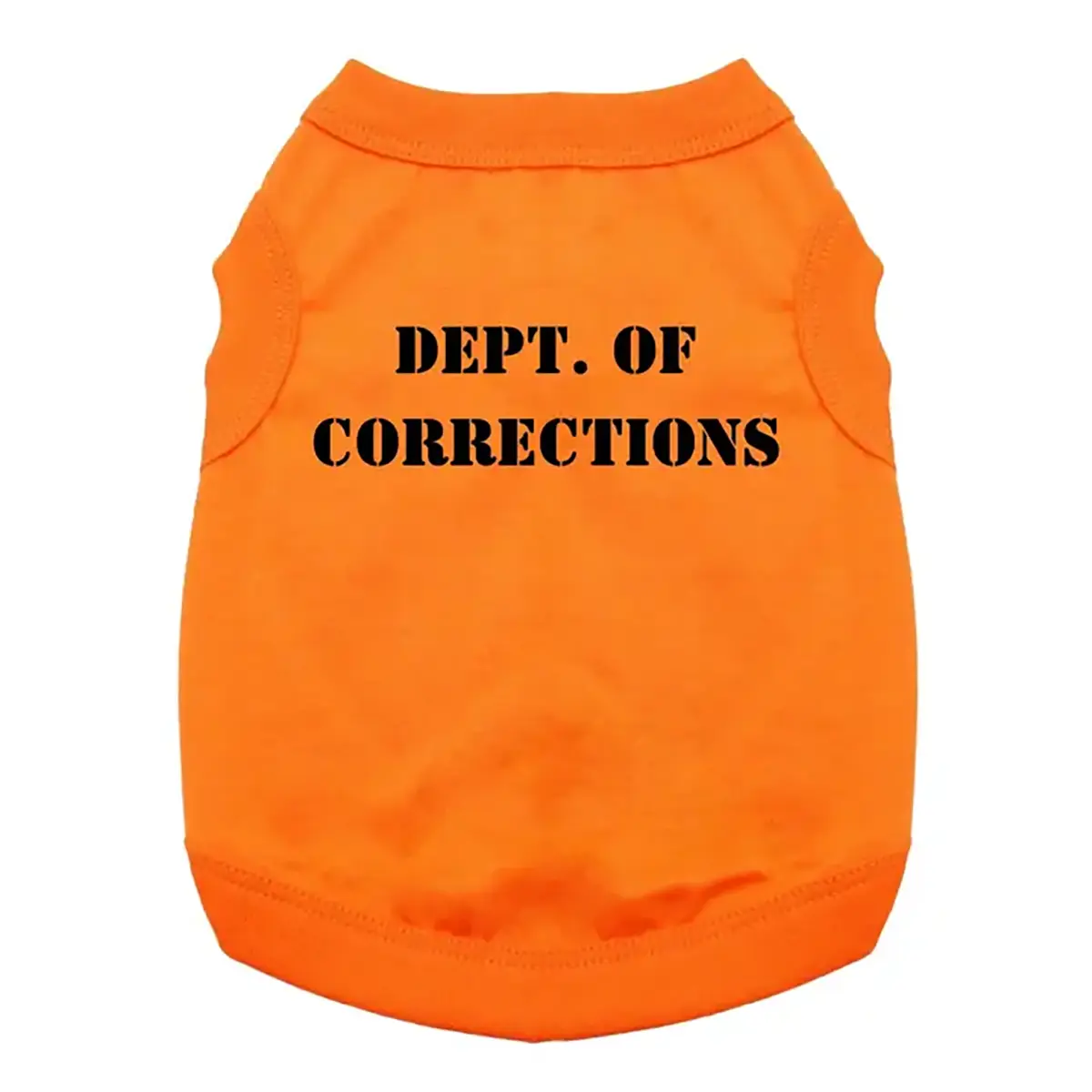 Dept. of Corrections Dog Shirt by Doggie Design - Orange 
