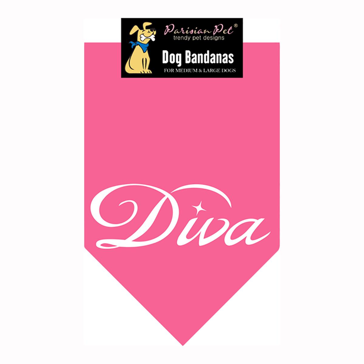 Diva Dog Bandana - Pink