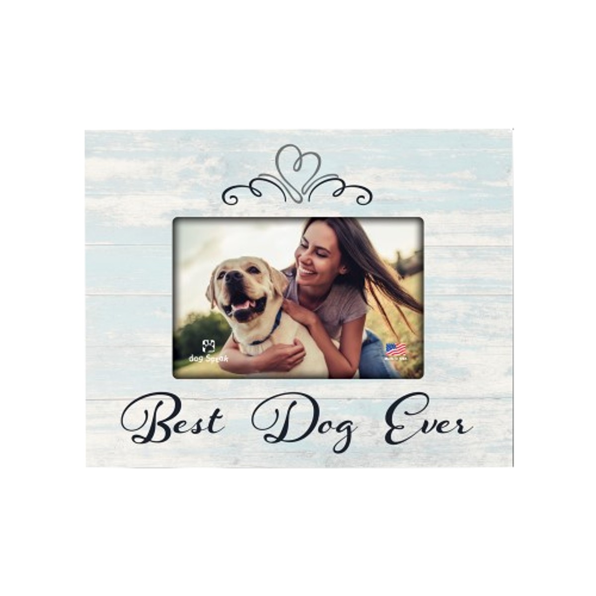 Dog Speak Wood Picture Frame - Best Dog Ever