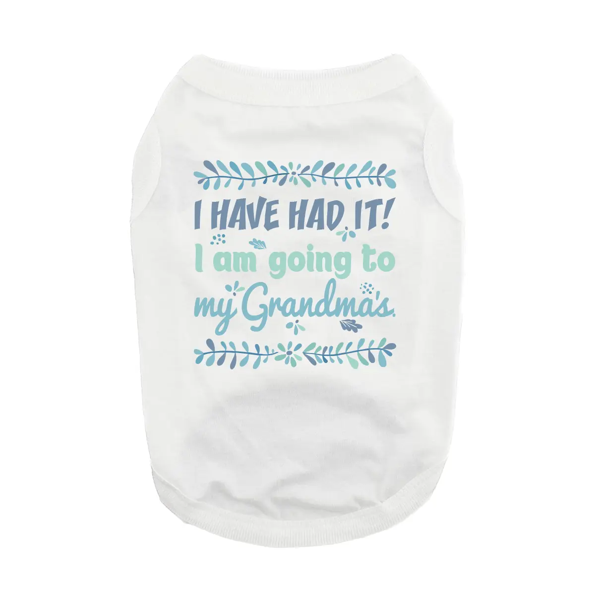 Going to Grandma's Fun Dog Shirt by Doggie Design - White