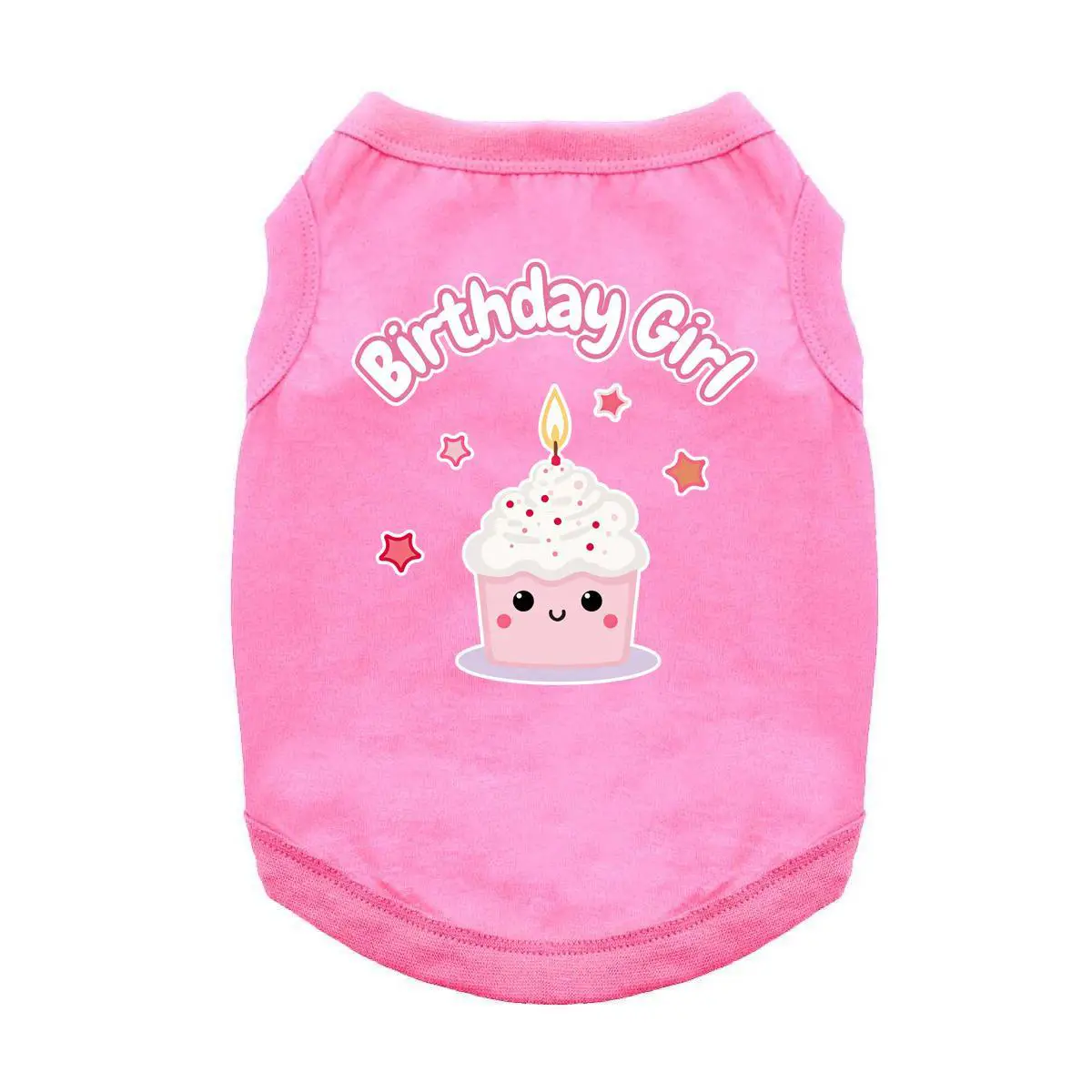 Birthday Girl Fun Dog Shirt by Doggie Design - Pink