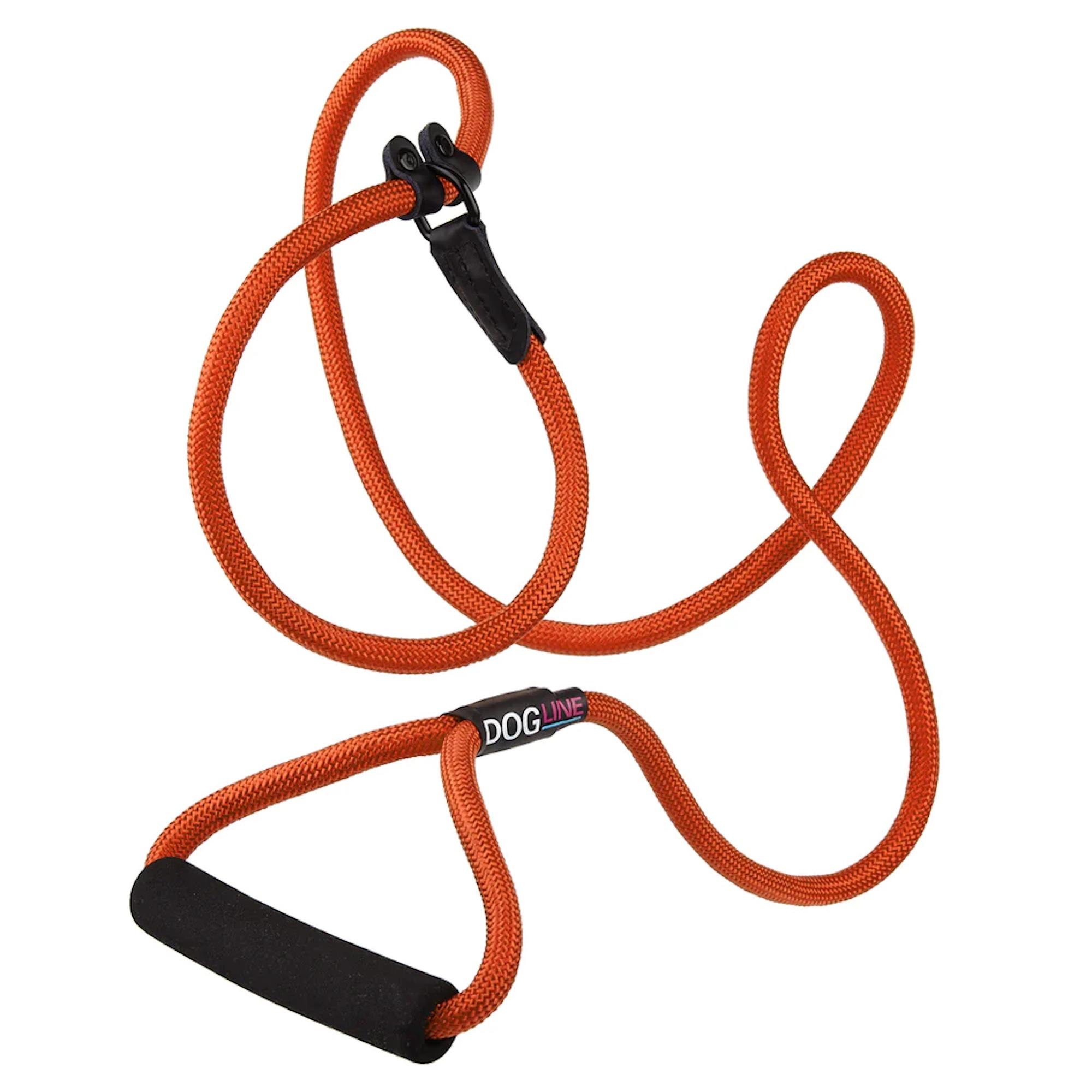 Dogline Round Nylon Slip Lead - Orange
