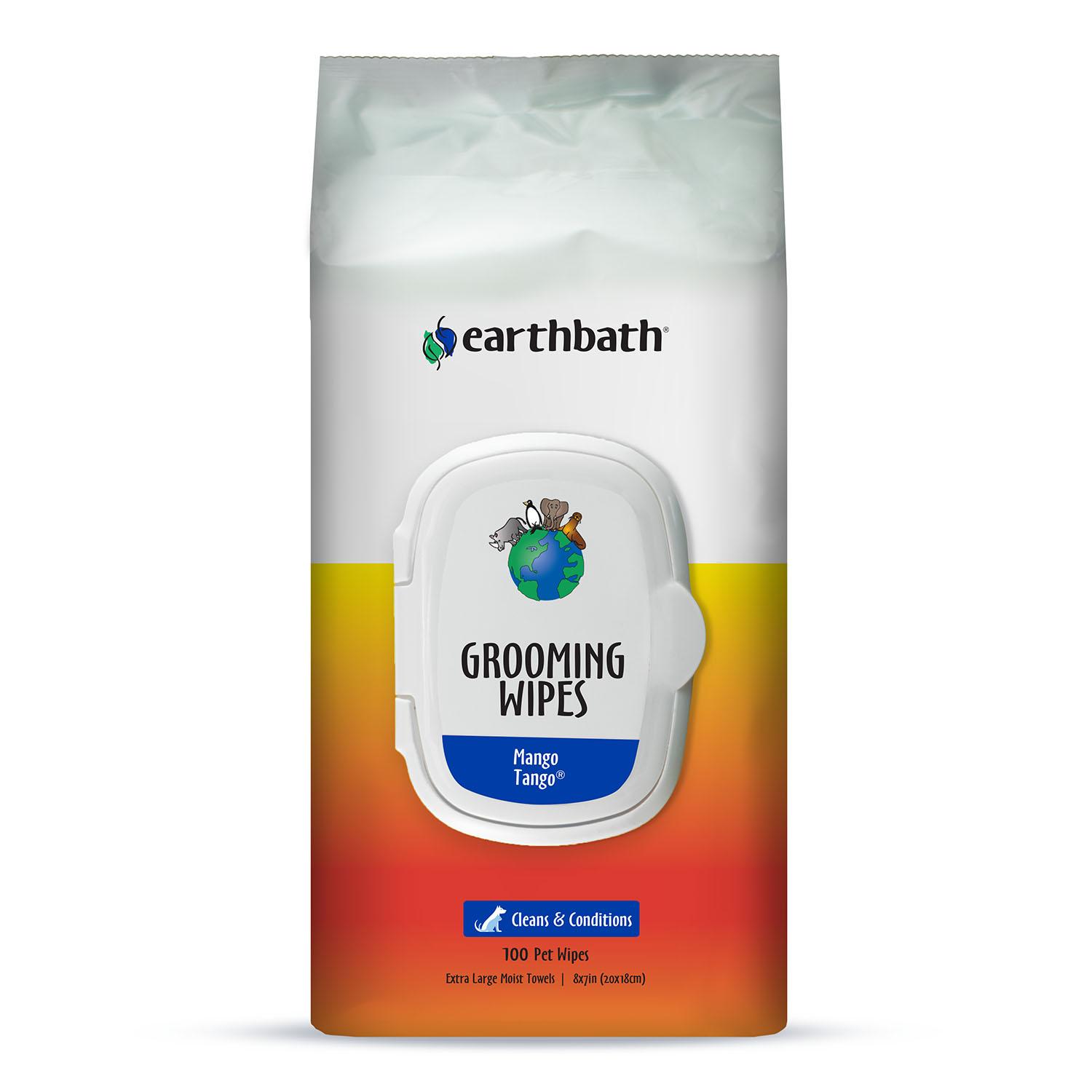 earthbathÂ® Grooming Wipes - Mango Tango, 100 ct