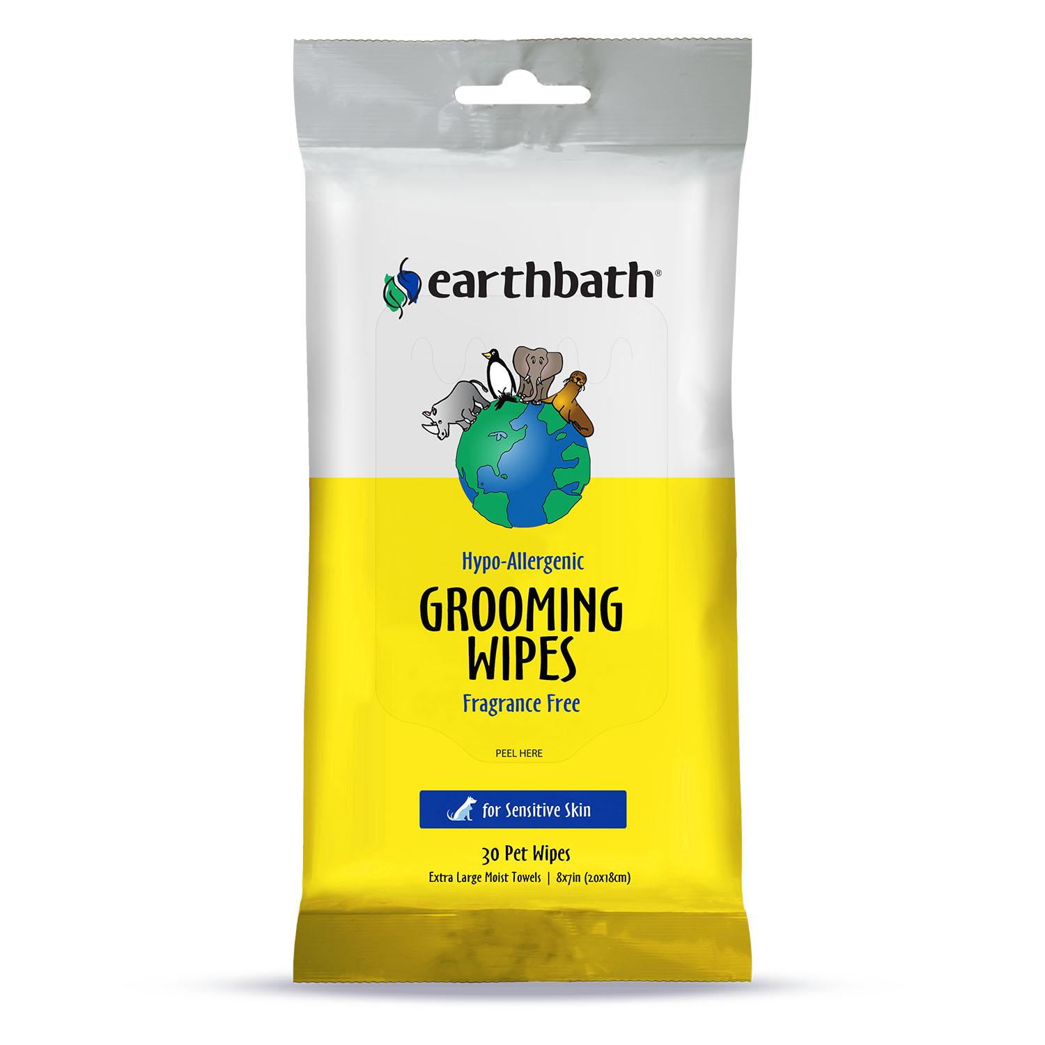 earthbathÂ® Hypo-Allergenic Grooming Wipes - Fragrance Free