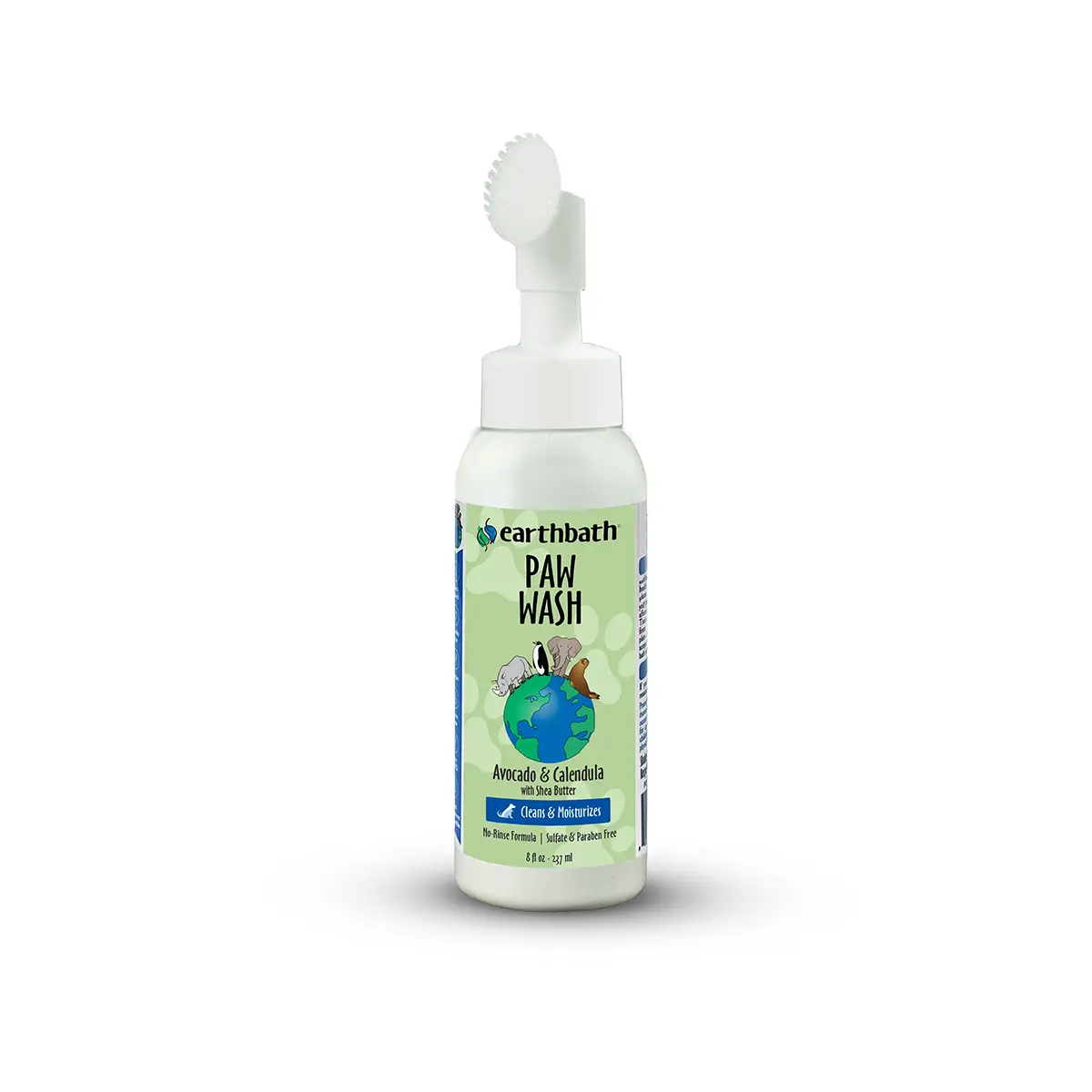 earthbathÂ® Paw Wash No-Rinse Foaming Dog Paw Cleanser - Avocado and Calendula