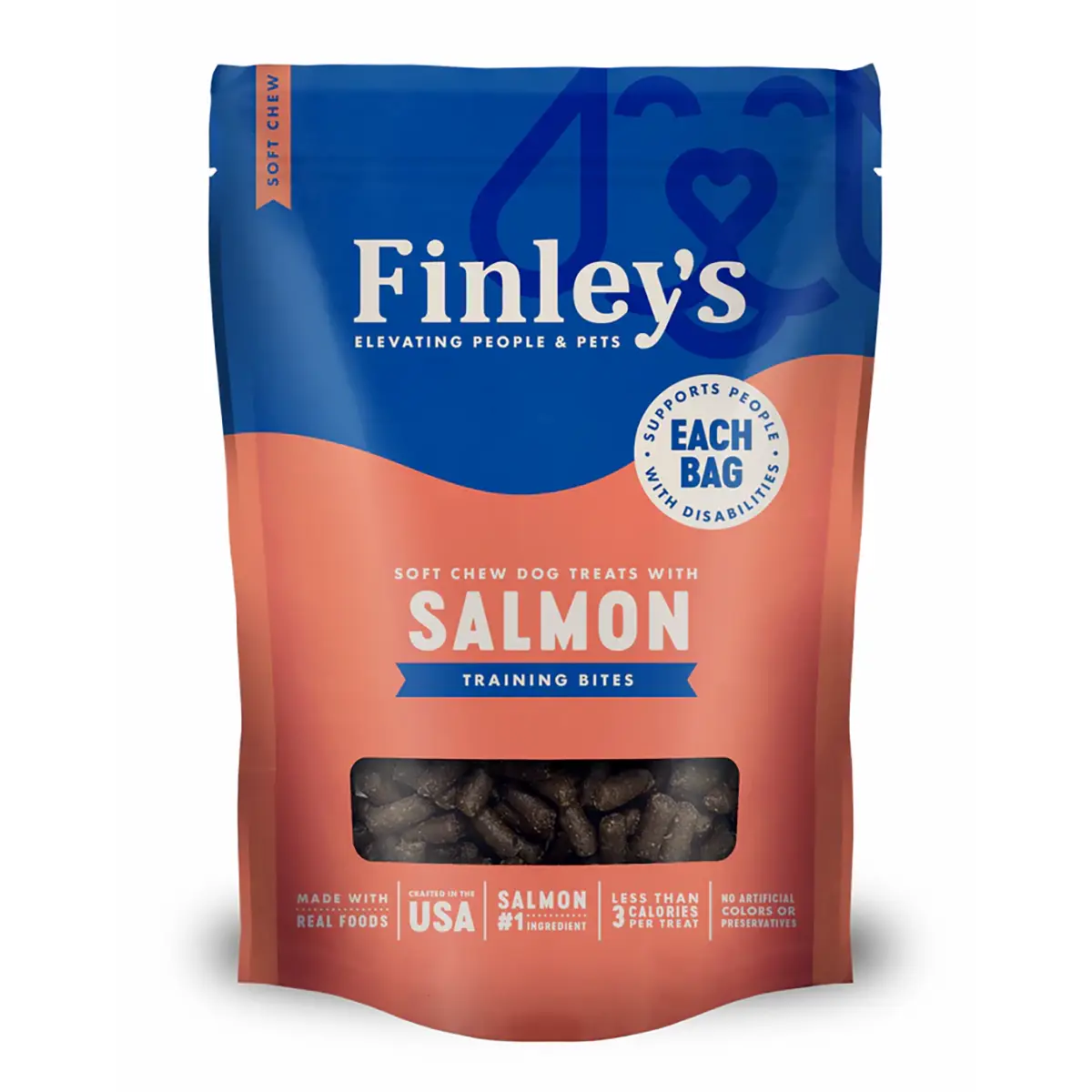 Finley's Soft Chew Training Bites Dog Treats - Salmon