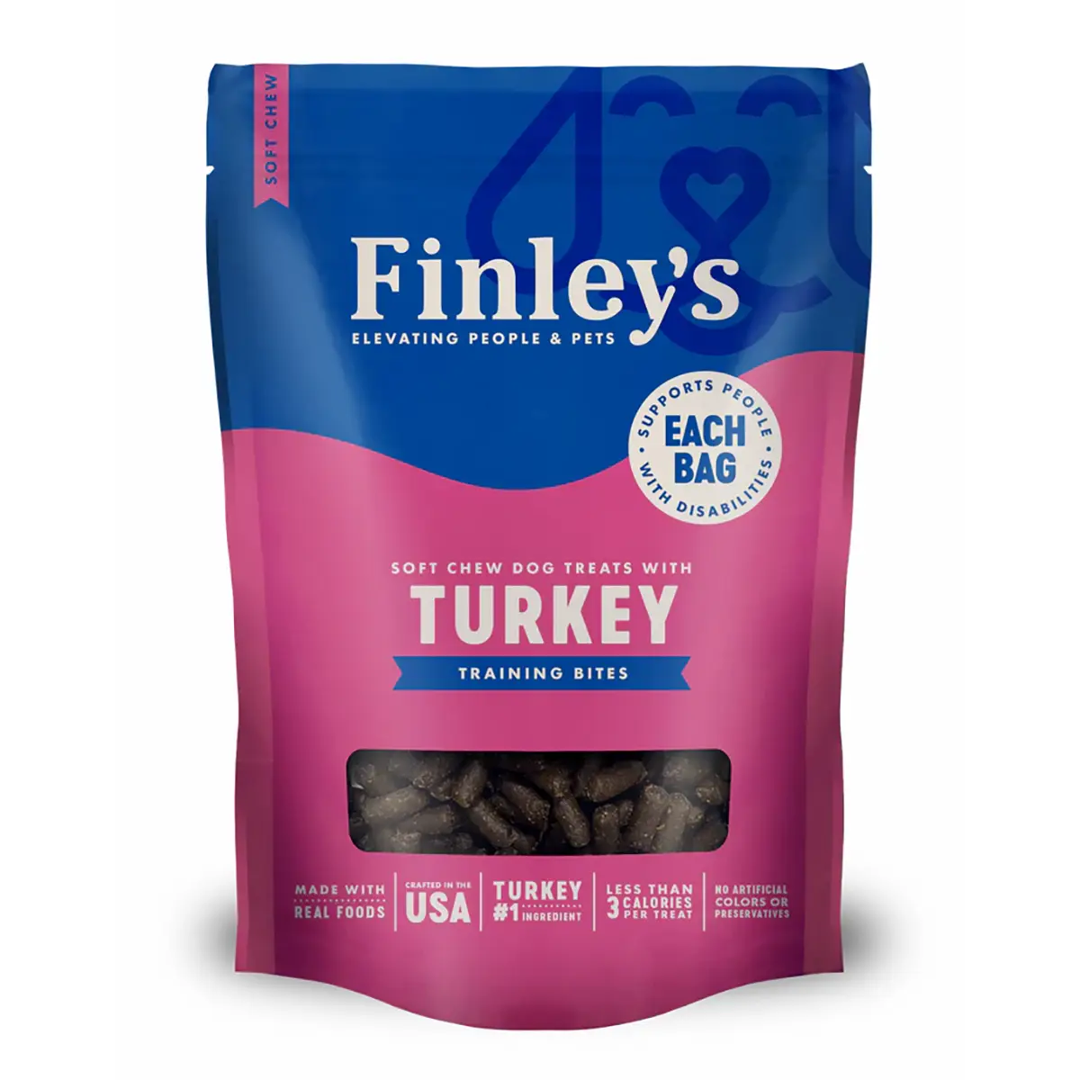 Finley's Soft Chew Training Bites Dog Treats - Turkey