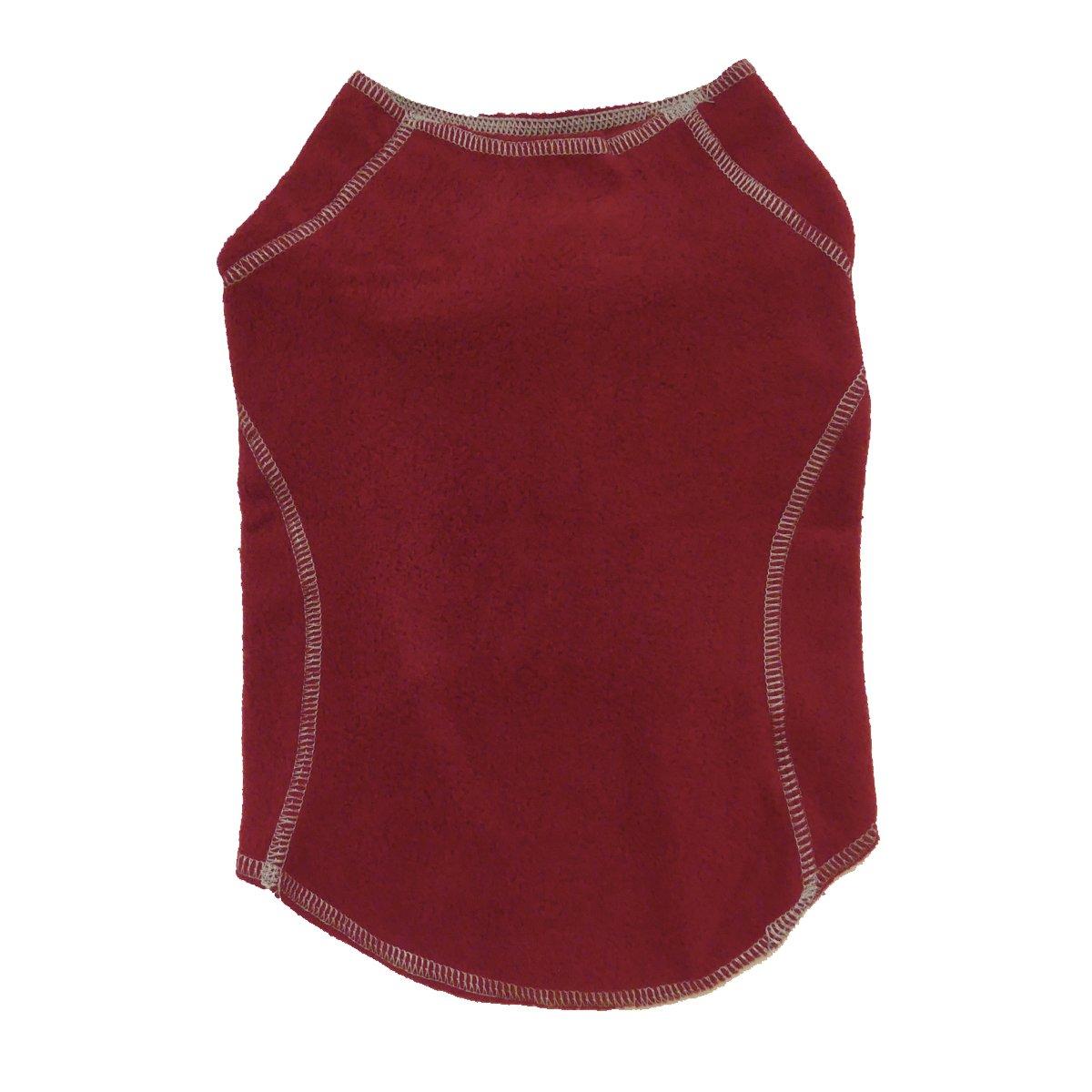 My Canine Kids Fleece Jumper Dog Sweater - Burgundy