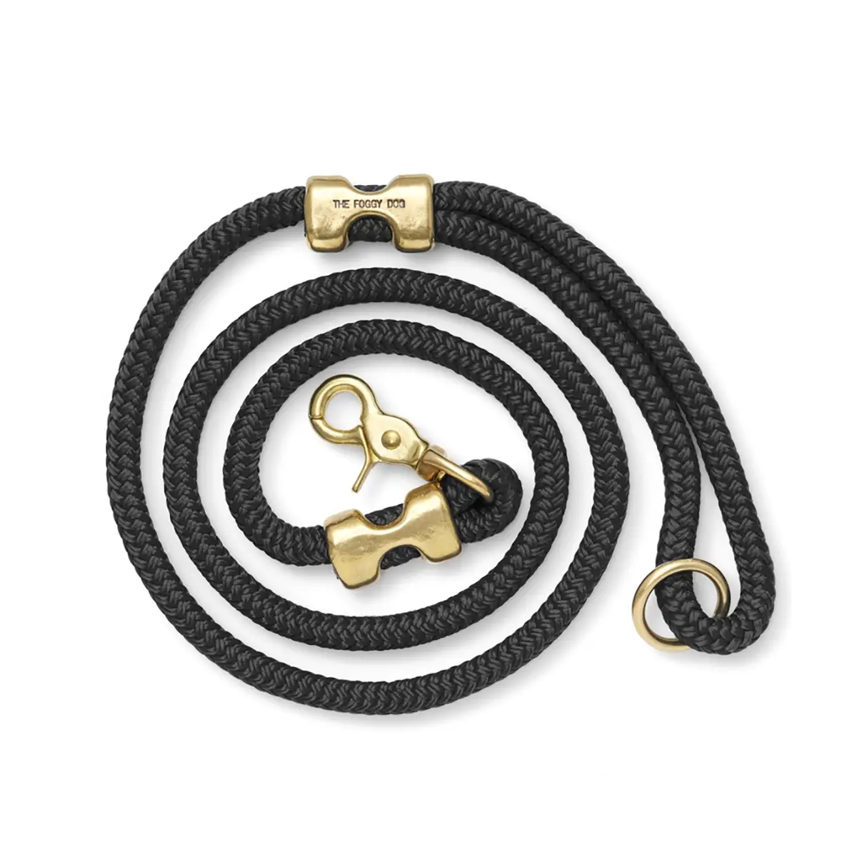 The Foggy Dog Marine Rope Dog Leash - Onyx