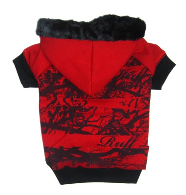 RuffLuv NYC Forrester Dog Hoodie - Red