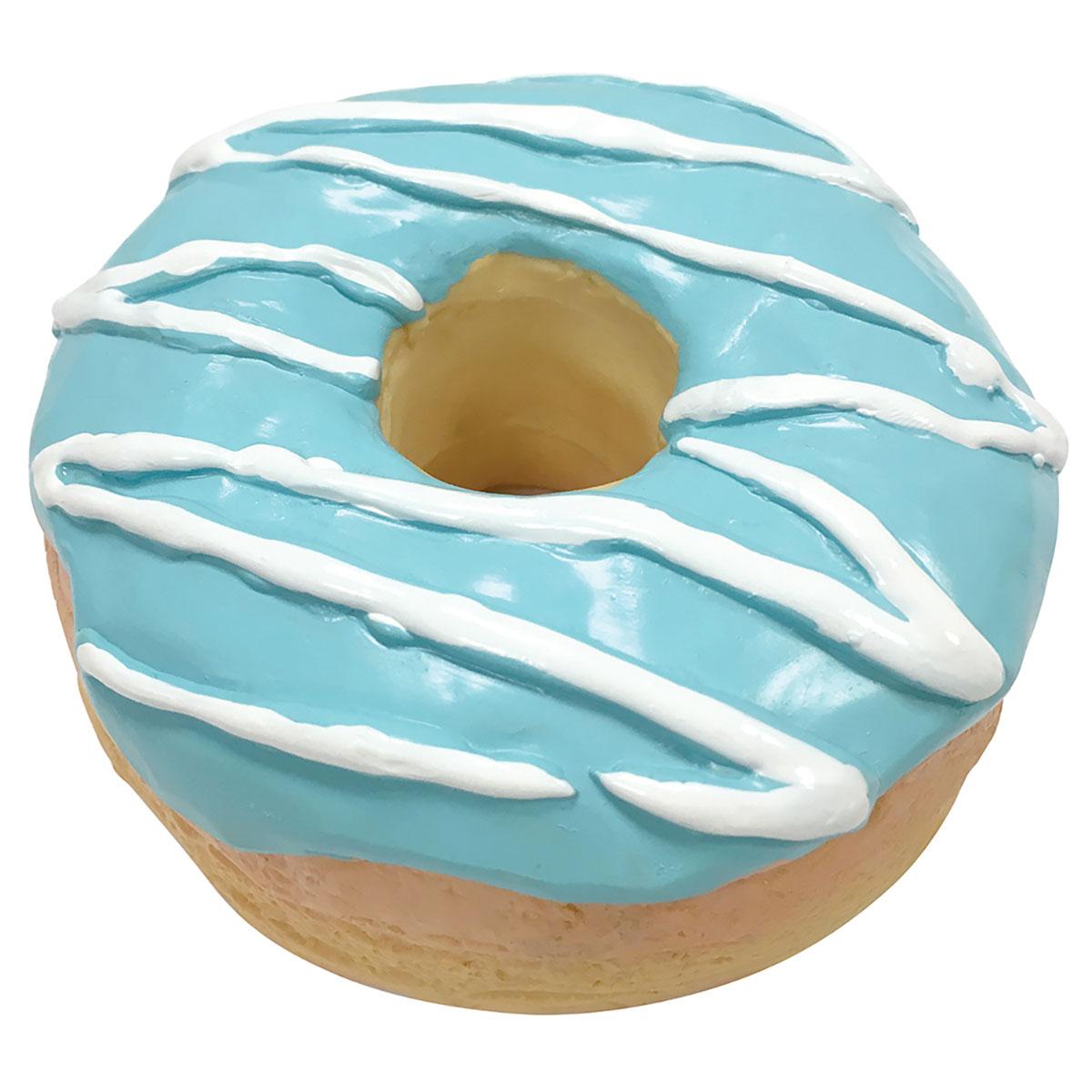 foufou Dog Donut Chew Latex Dog Toy - Blue
