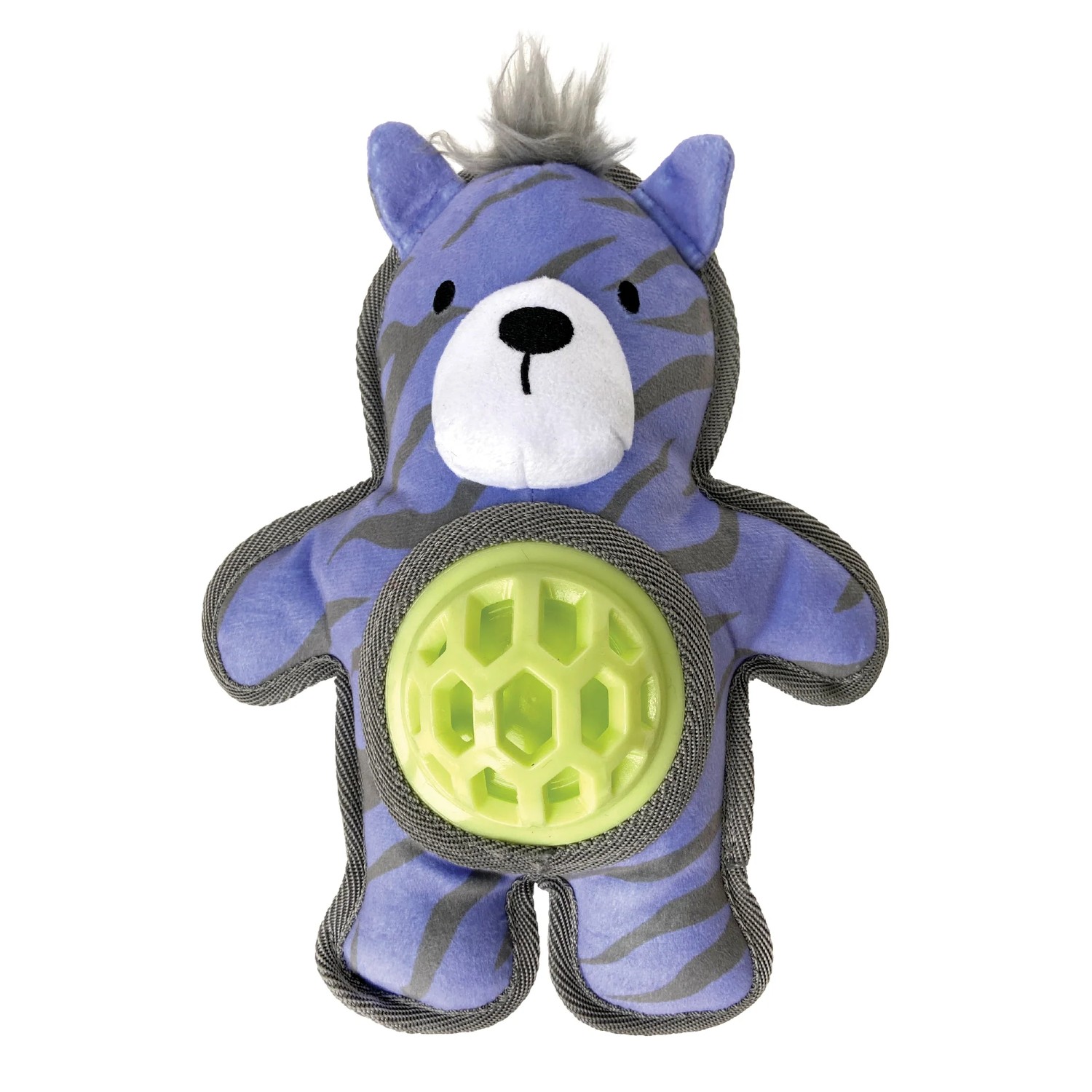 foufou Dog fouFIT Hide 'n Seek Bellies Dog Toy - Zebra