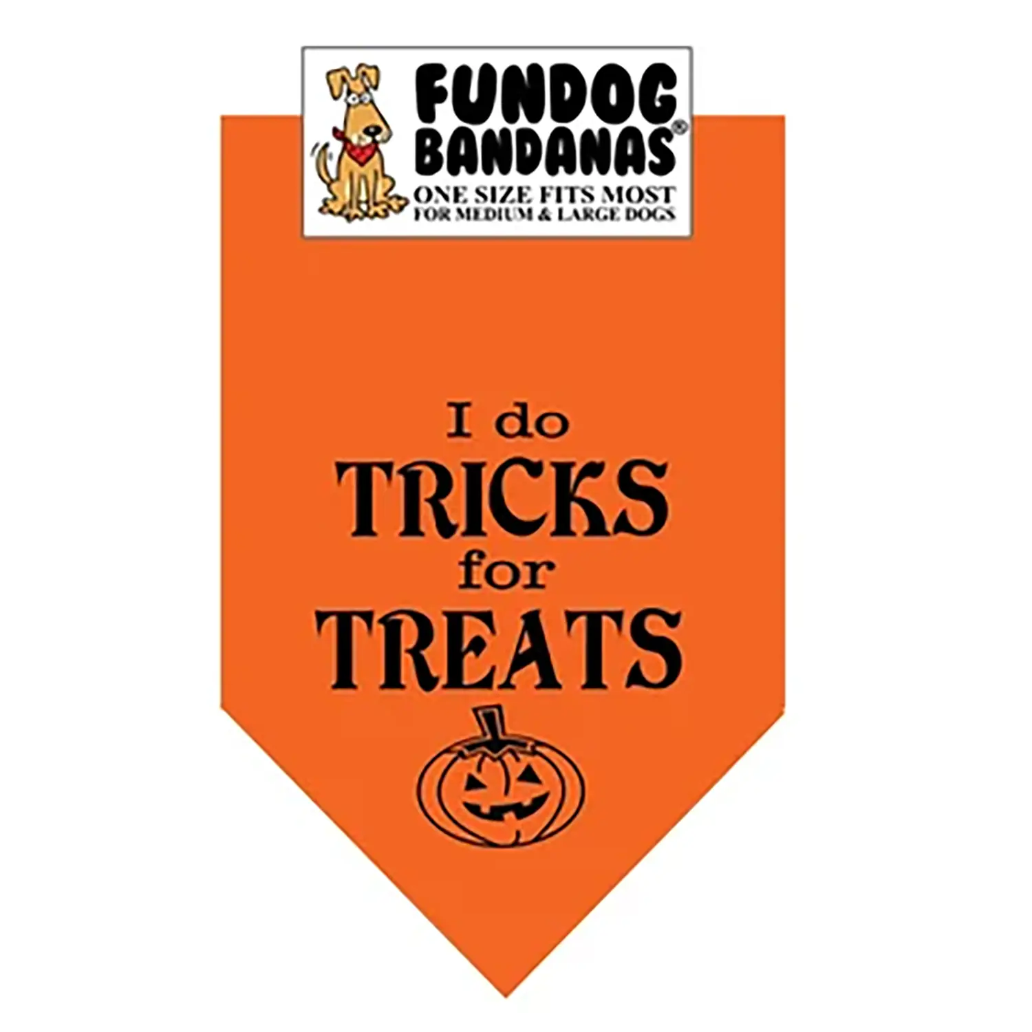 FunDog Bandanas I Do Tricks for Treats Cotton Dog Bandana