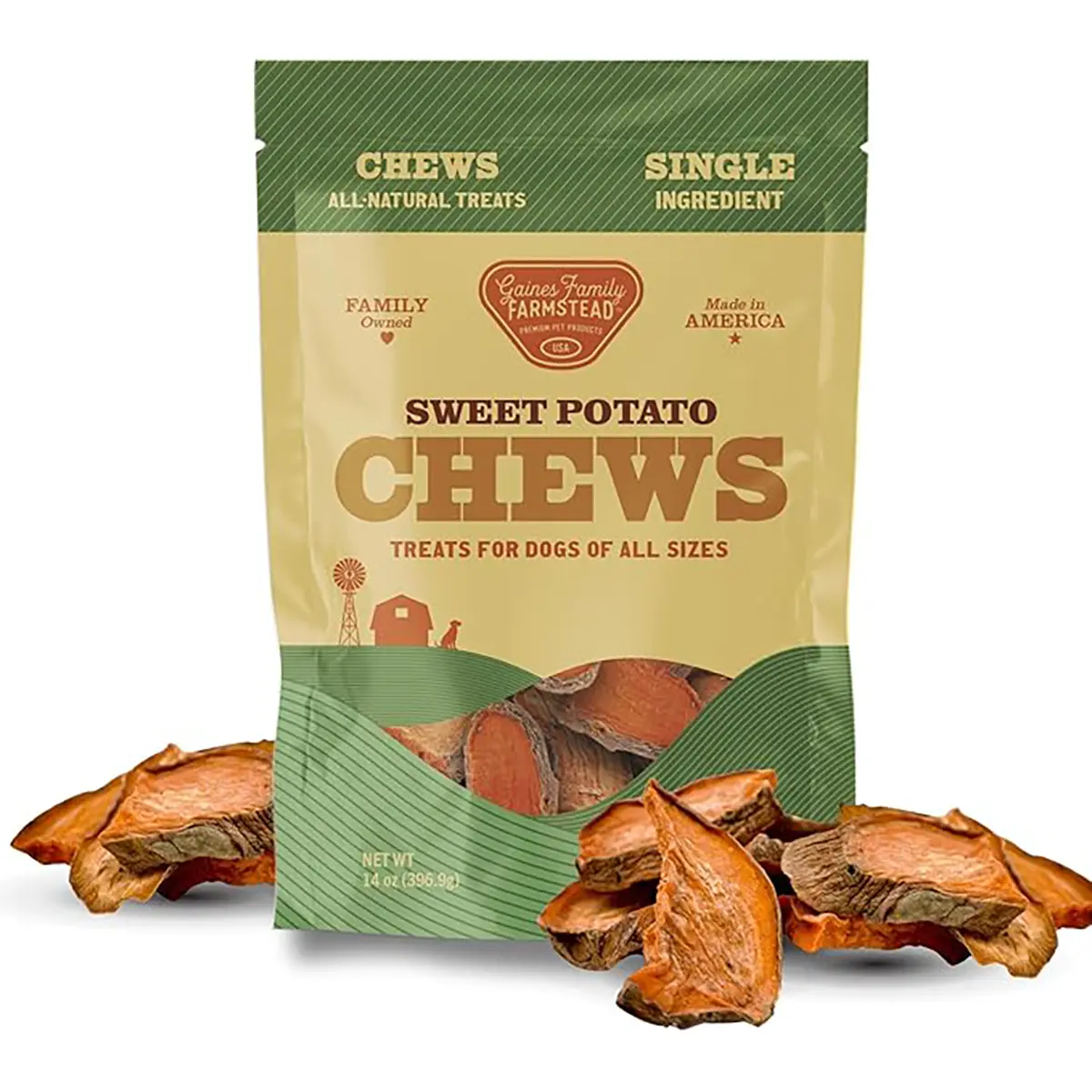 Gaines Family Farmstead Sweet Potato Chews Dog Treats