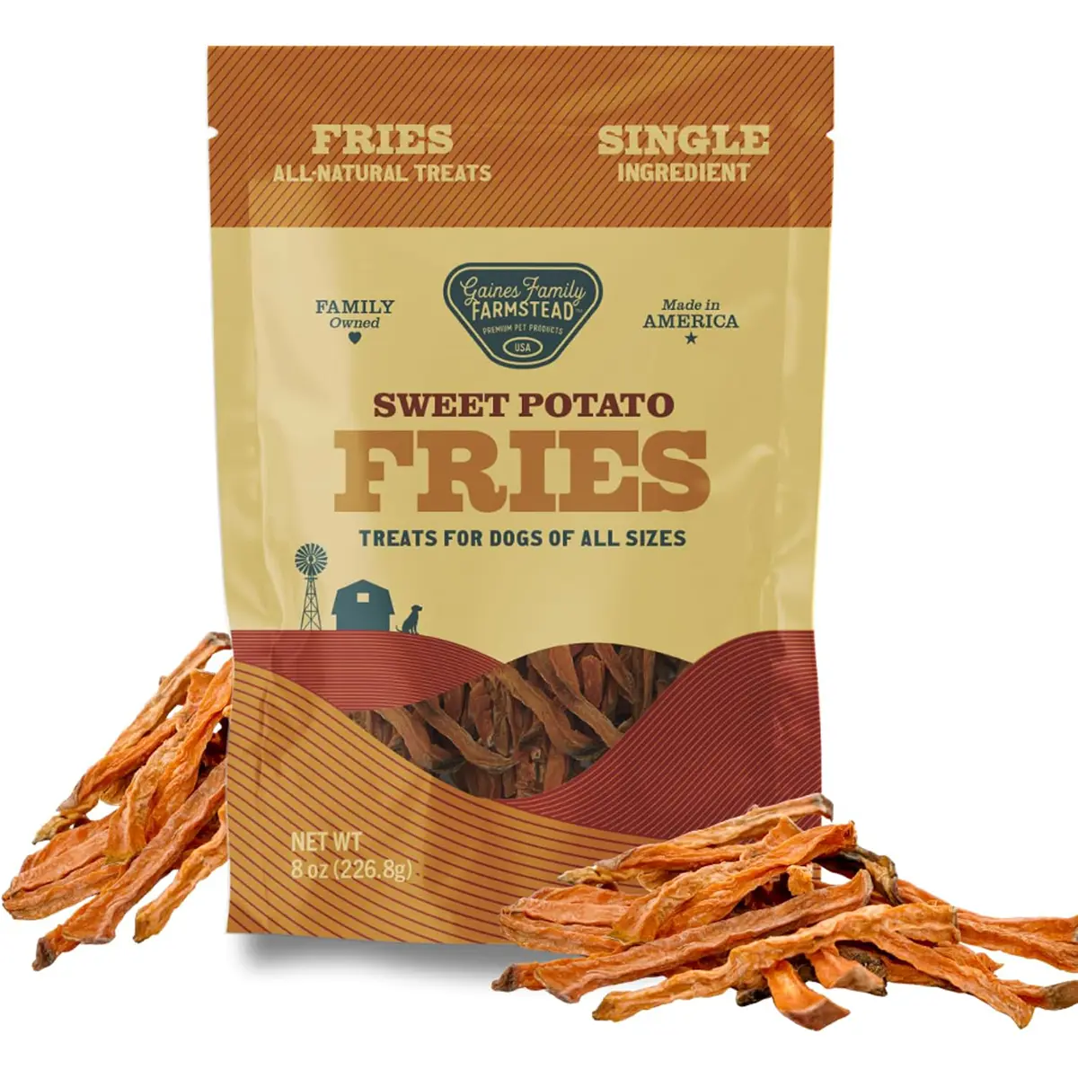 Gaines Family Farmstead Sweet Potato Fries Dog Treats