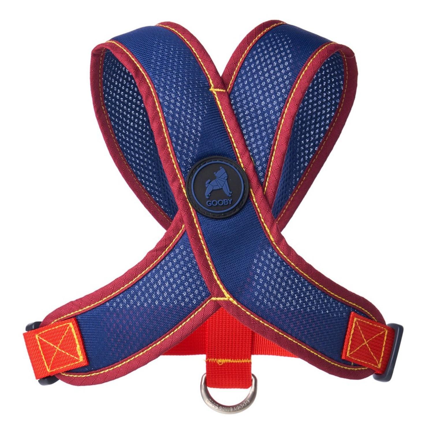 Gooby Comfort X V2 Dog Harness - Navy & Red Trim