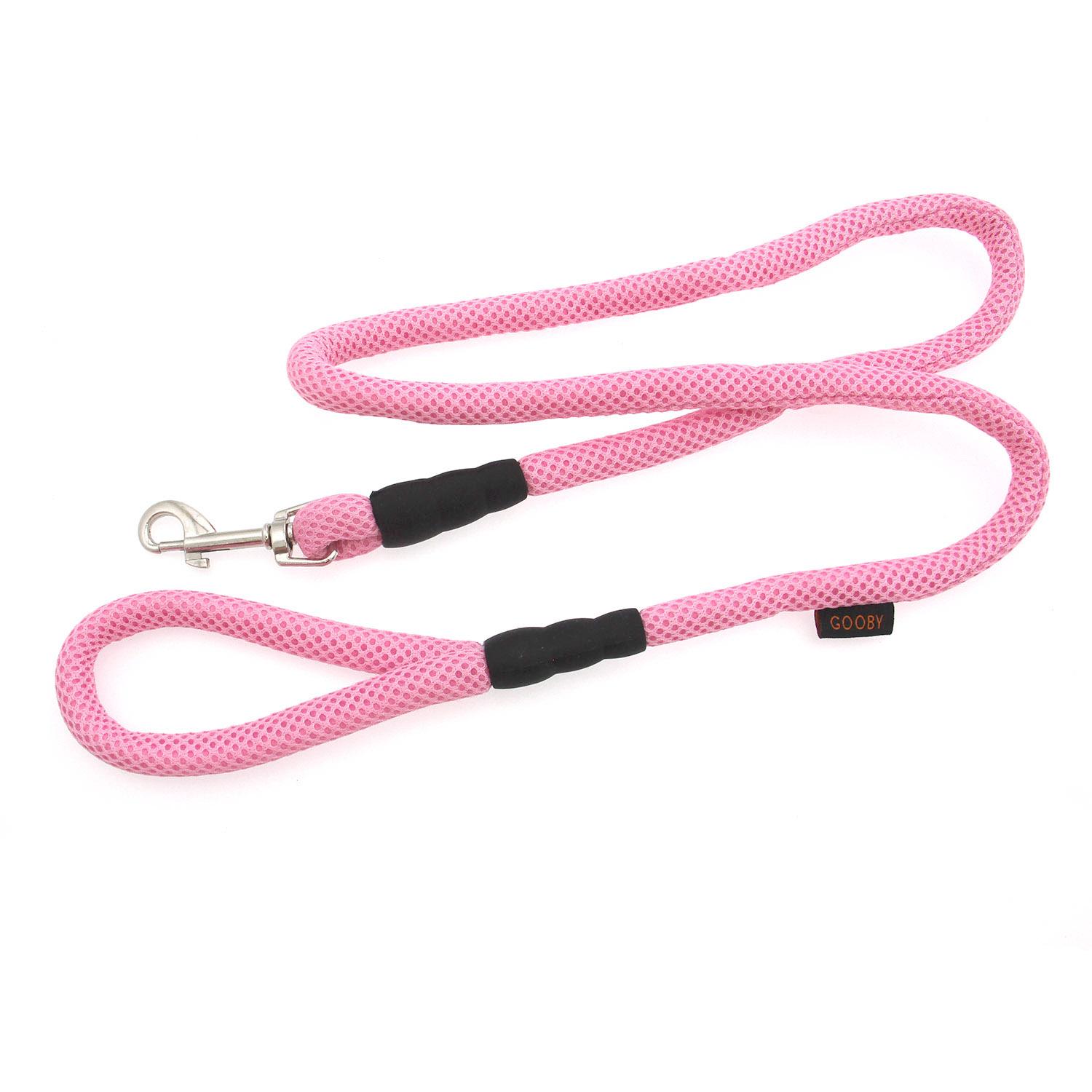 Gooby Mesh Fabric Dog Leash - Pink
