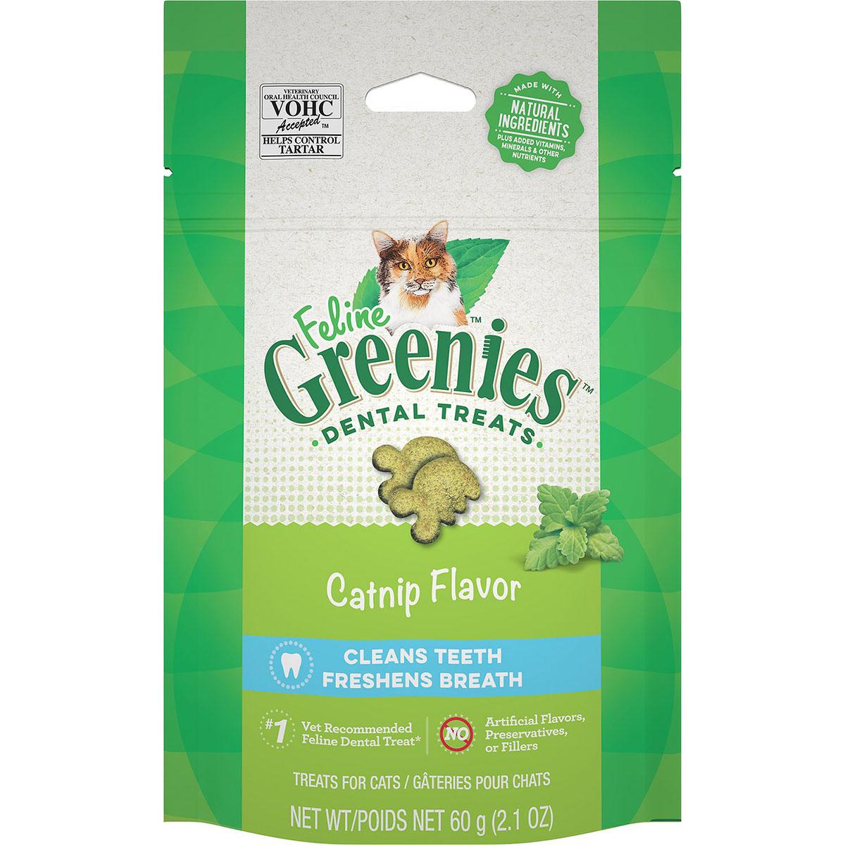 Greenies Feline Dental Cat Treats - Catnip Flavor