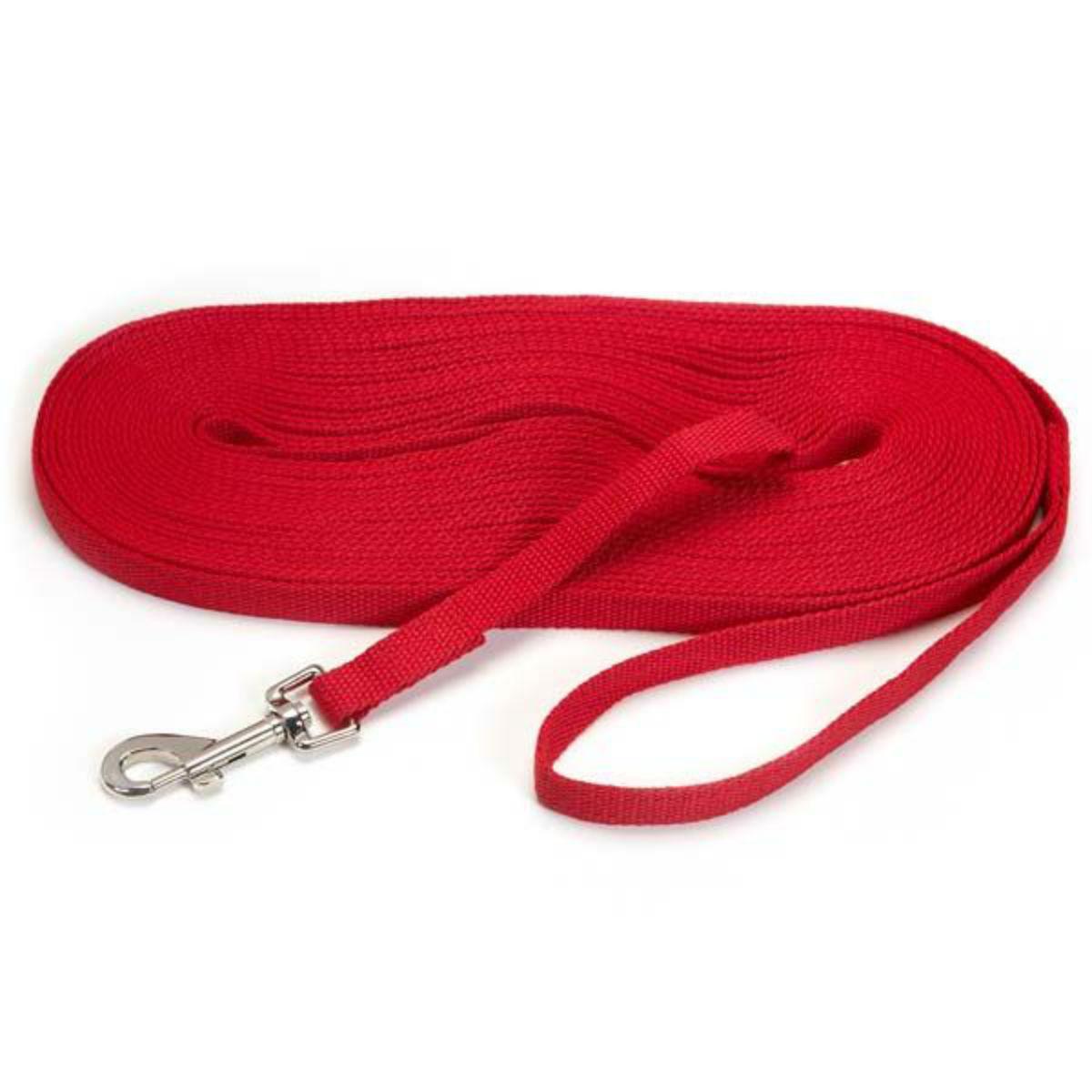 Guardian Gear Cotton Web Training Dog Leash - Red