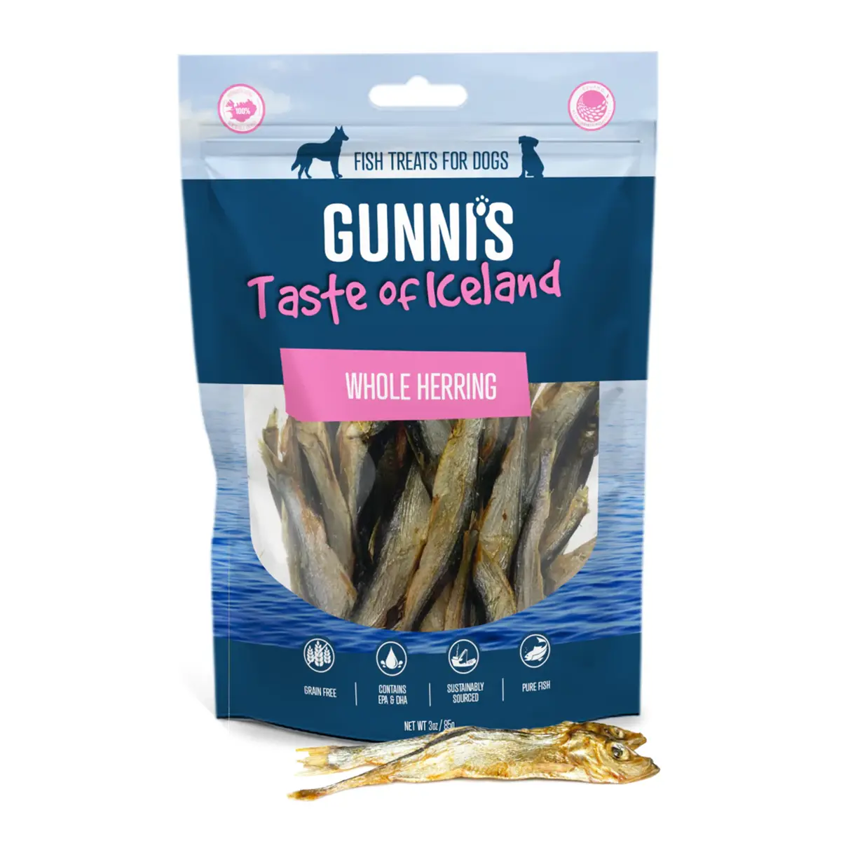 Gunni's Whole Herring Dog Treat