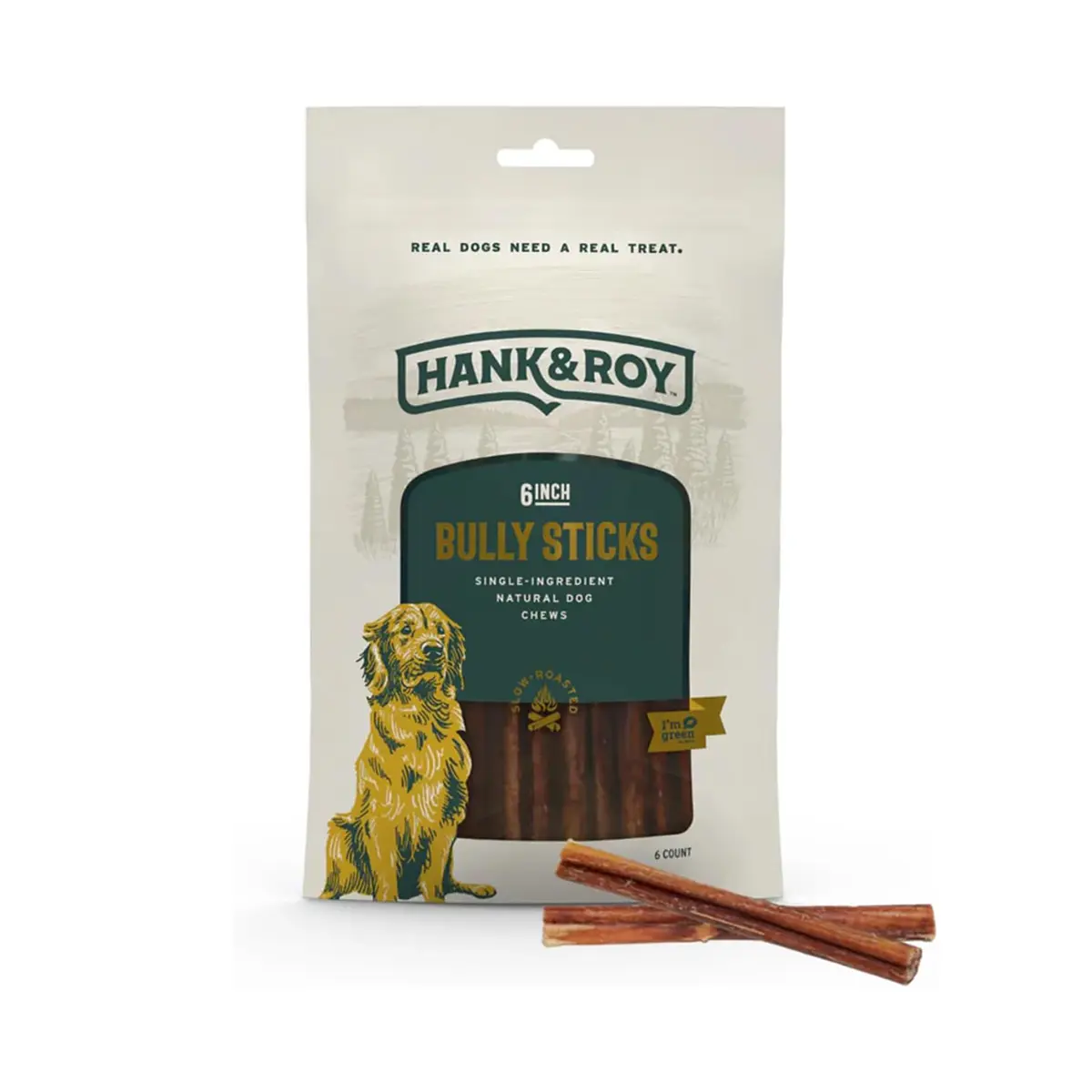 Hank & Roy Natural Dog Treats - Bully Sticks 