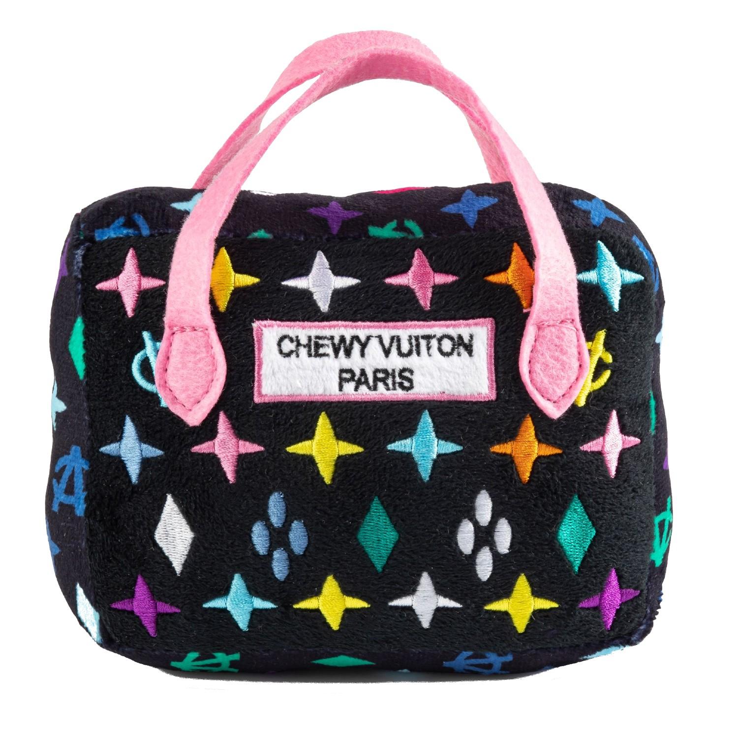 Haute Diggity Dog Designer Purse Plush Dog Toy - Black