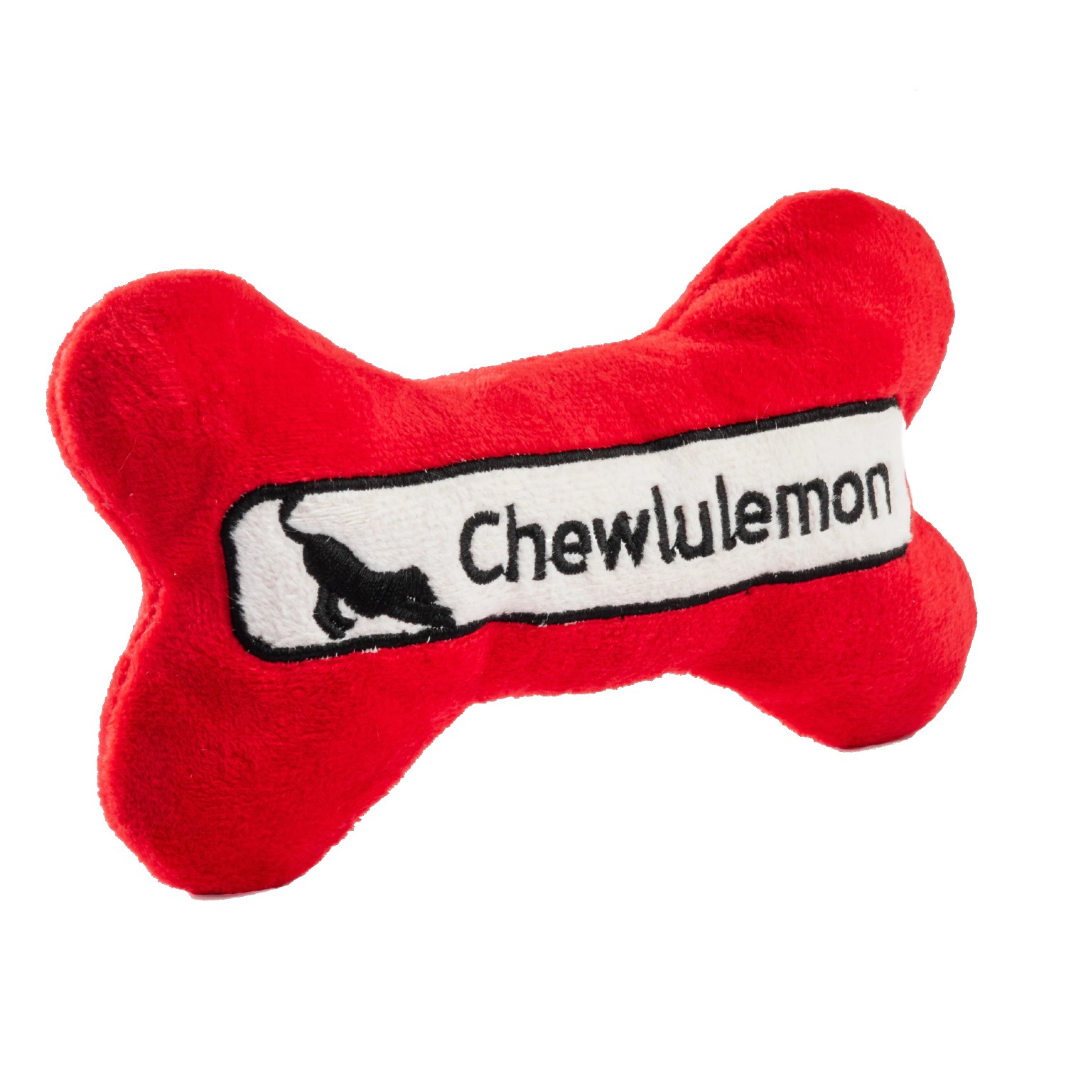 Haute Diggity Dog Plush Dog Toy - Red Designer Bone