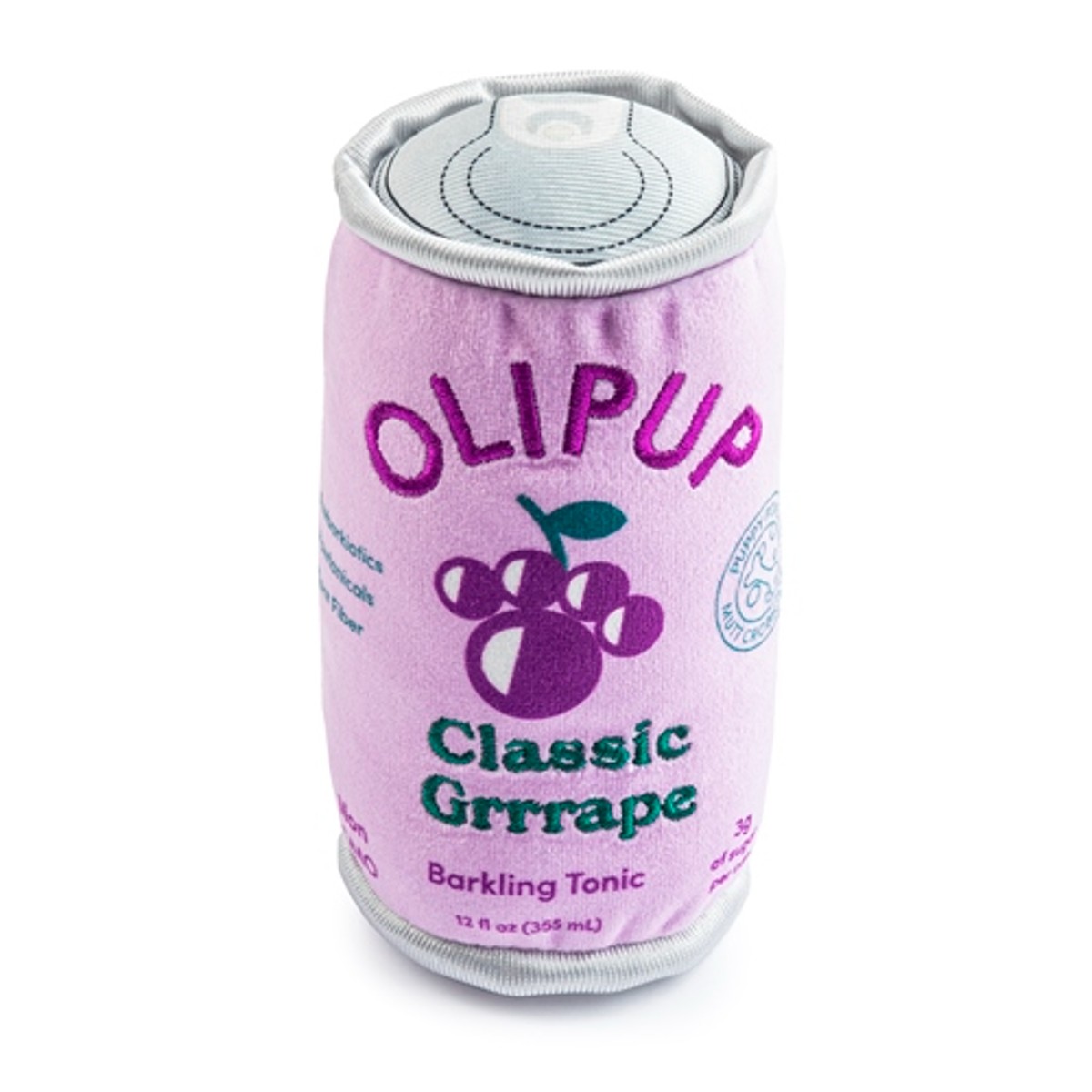 Haute Diggity Dog Olipup Plush Drink Dog Toy - Grrrape