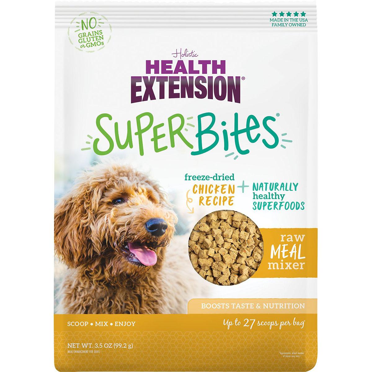 Health Extension SuperBites Freeze-Dried Chicken Recipe Meal Mixer Dog Food