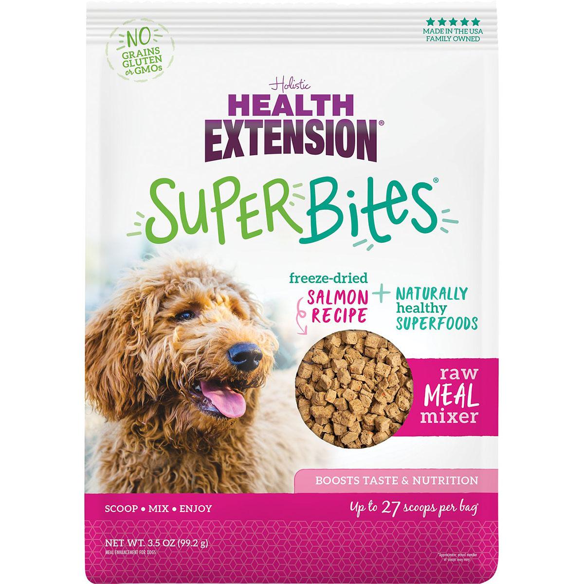 Health Extension SuperBites Freeze-Dried Salmon Recipe Meal Mixer Dog Food